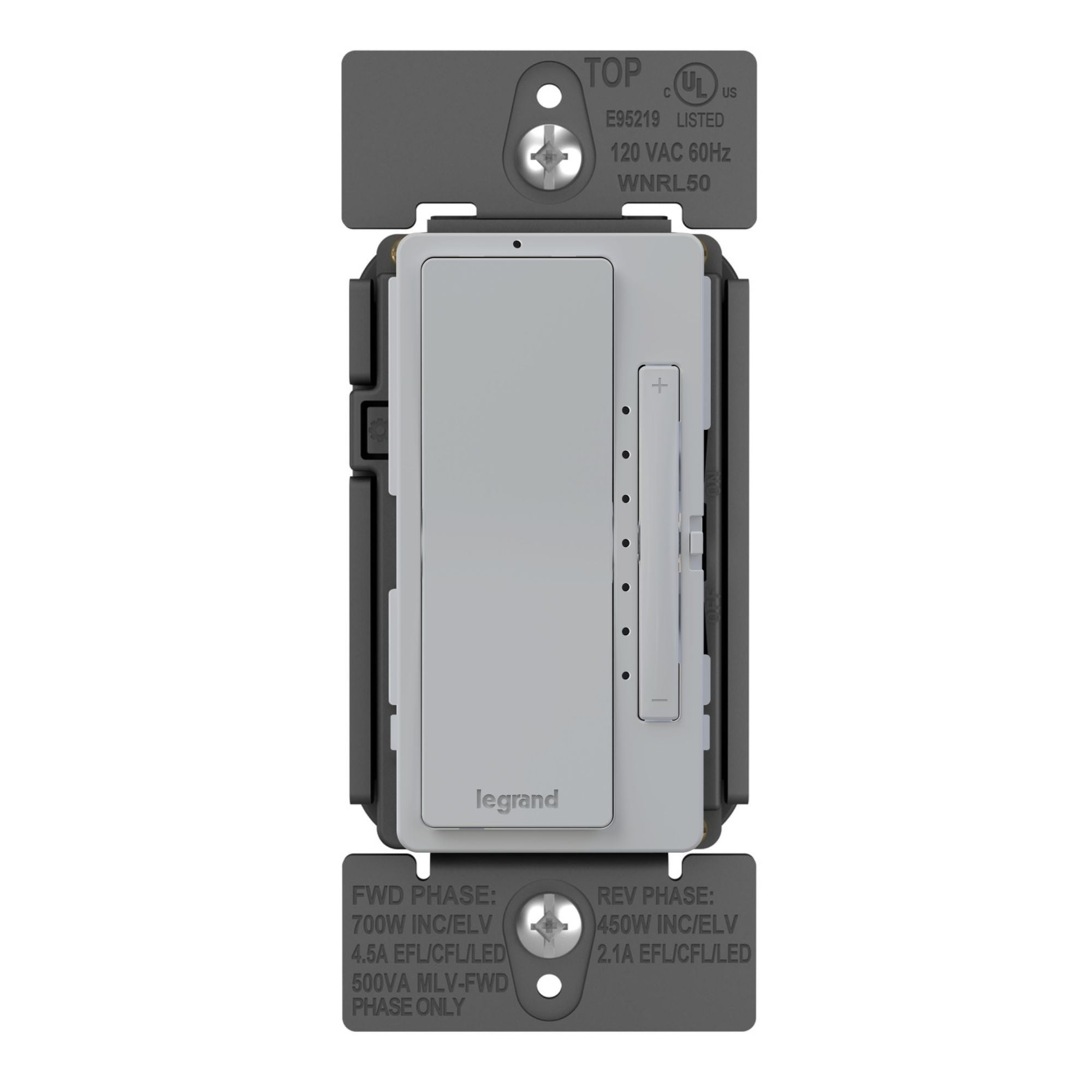 radiant Netatmo Tru-Universal Smart Dimmer, 450W LED, 700W ELV, Gray - Bees Lighting
