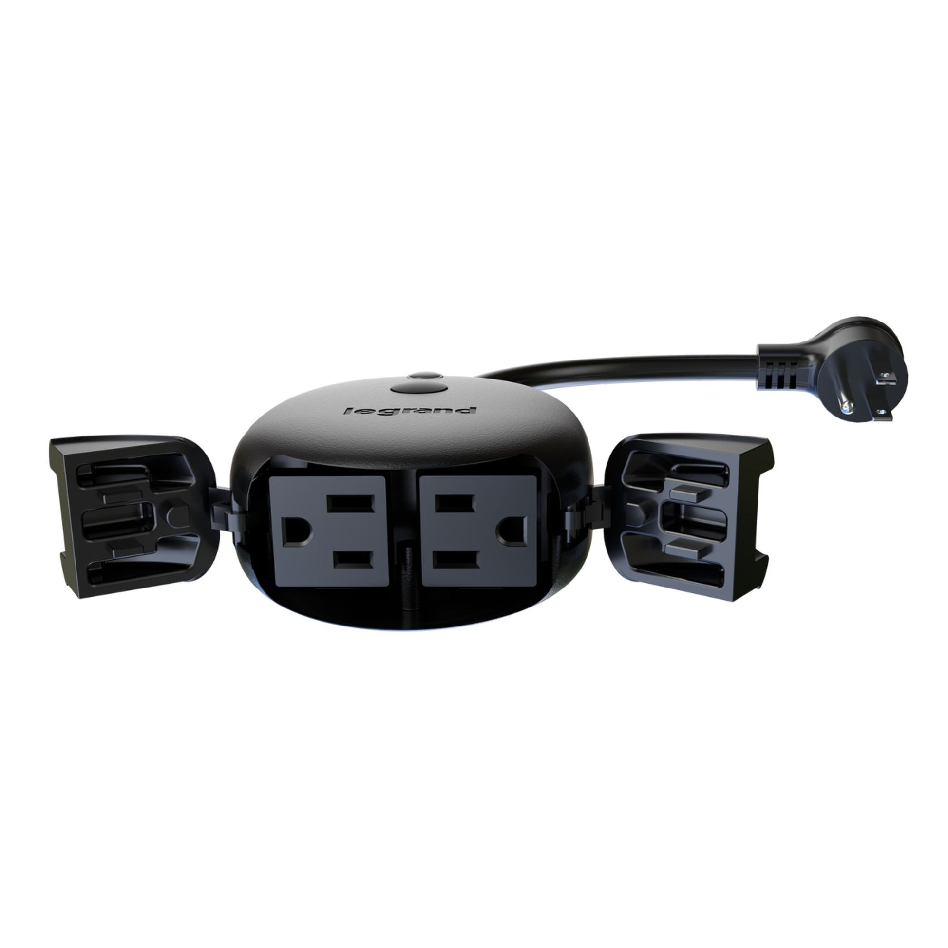 Smart Outdoor Dual Output Plug with Wi-Fi, Matter-Enabled, Black - Bees Lighting
