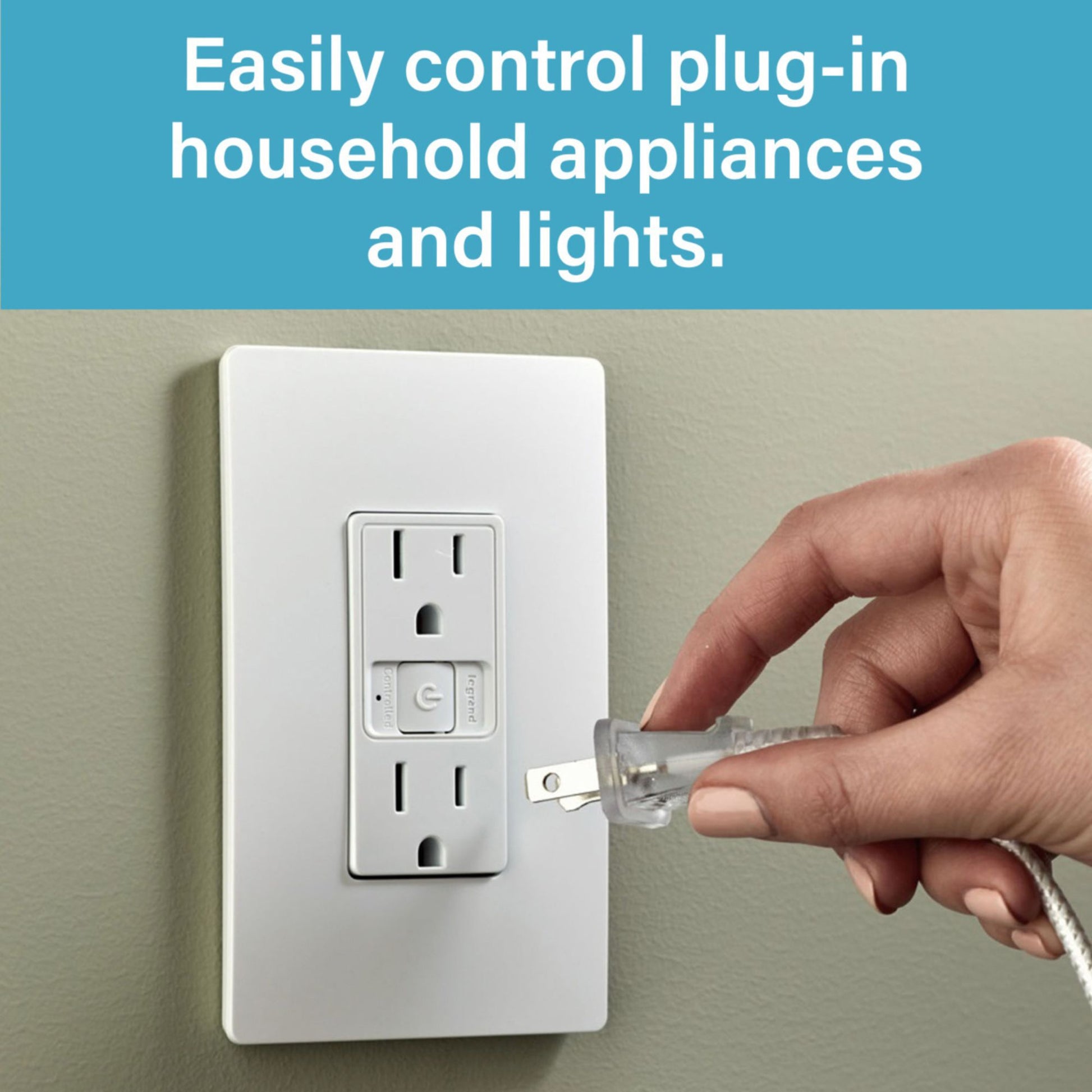 radiant Smart 15A Receptacle with Wi-Fi, Matter-Enabled, White - Bees Lighting