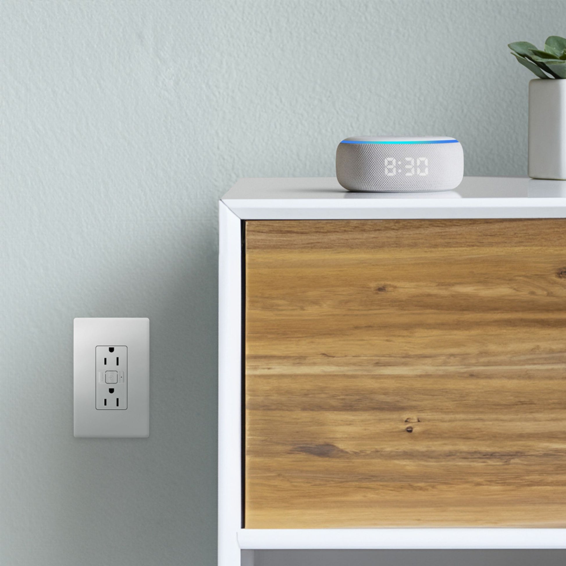 radiant Smart 15A Receptacle with Wi-Fi, Matter-Enabled, White - Bees Lighting