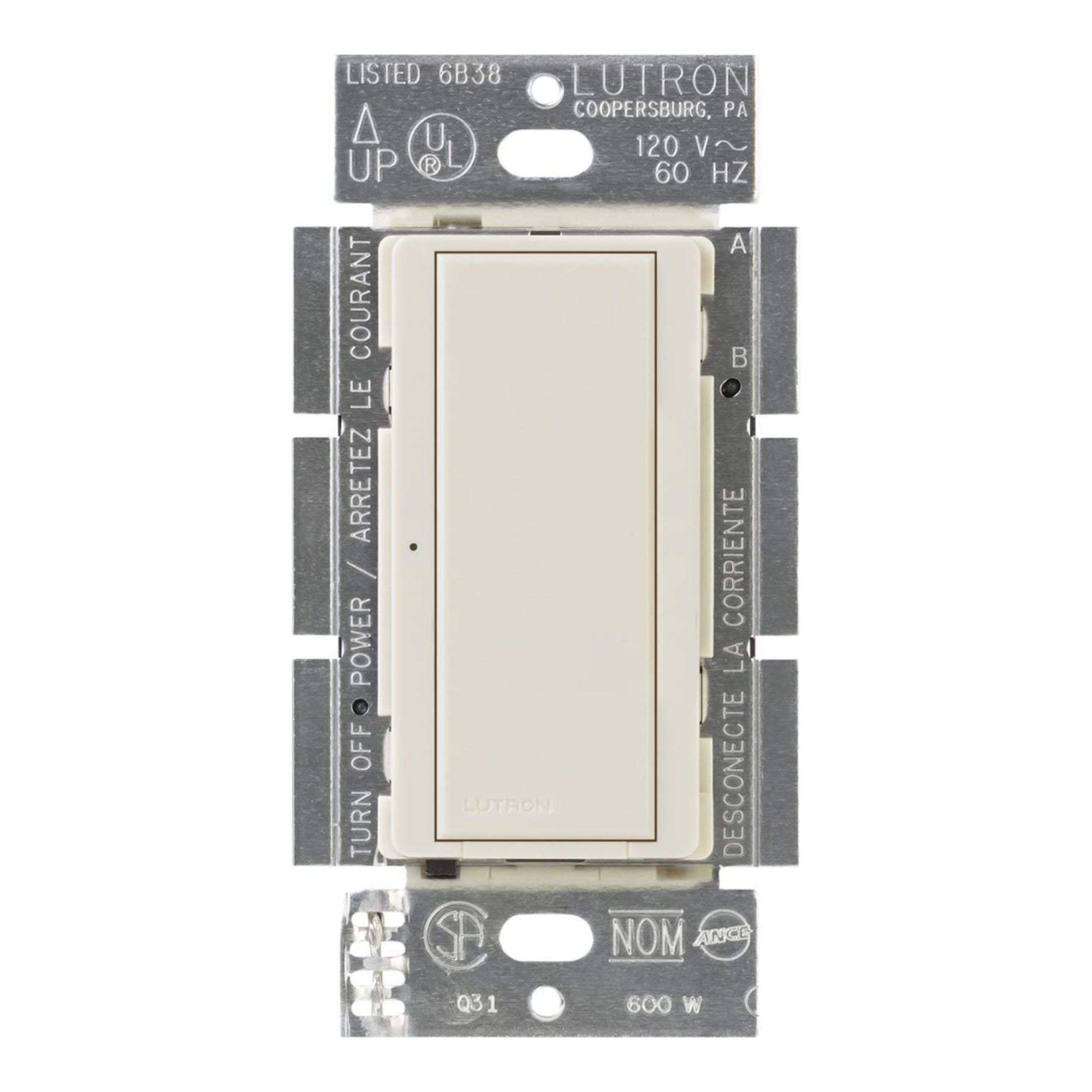 Maestro Tap Light Switch, 8A Single Pole/Multi-Location, Light Almond