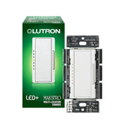 Maestro LED+ Dimmer Switch, 150-Watt, Single Pole or Multi-Location, White