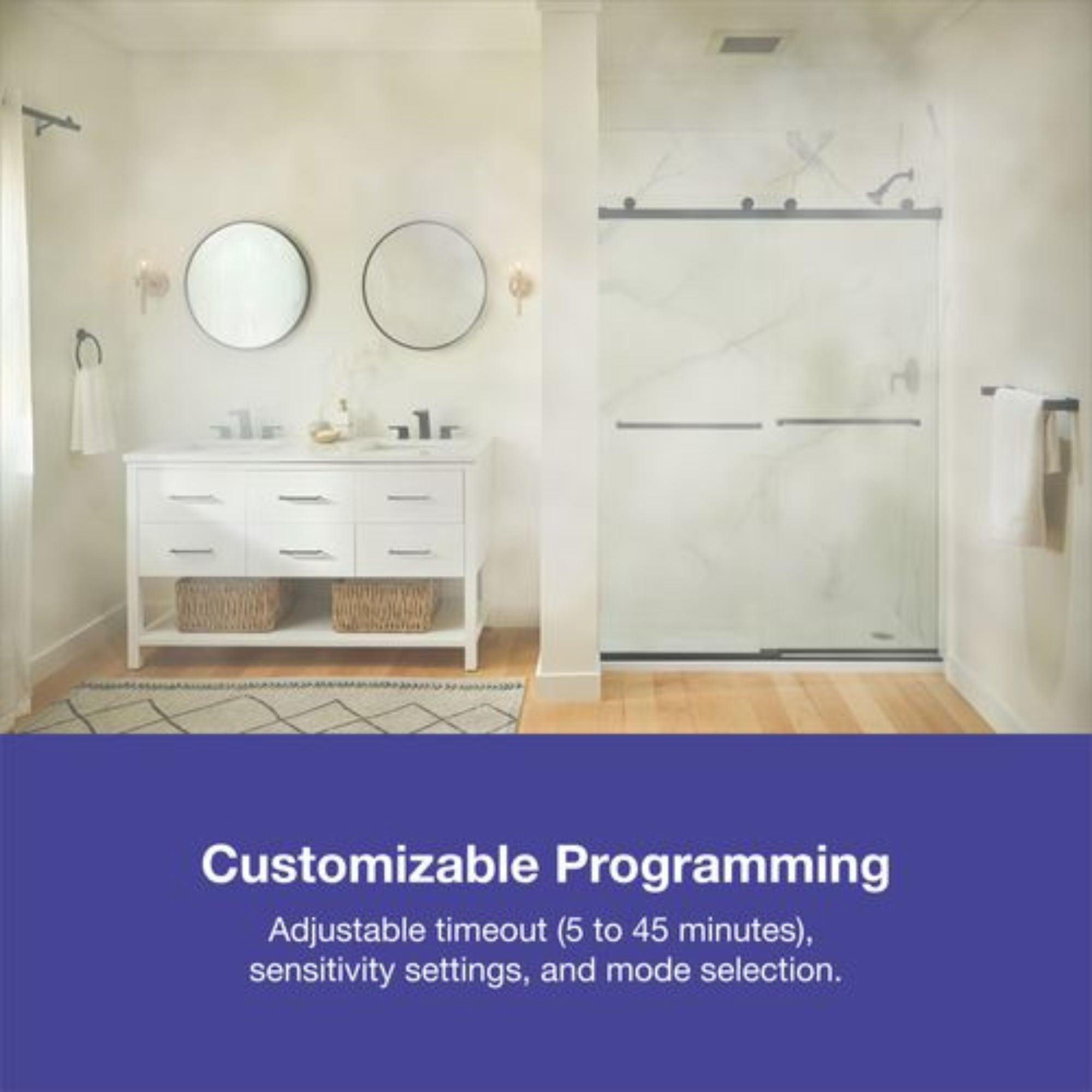 Lutron - Lutron MS-HS3-WH XactSense Humidity Sensor Switch - Gloss White | Bees Lighting