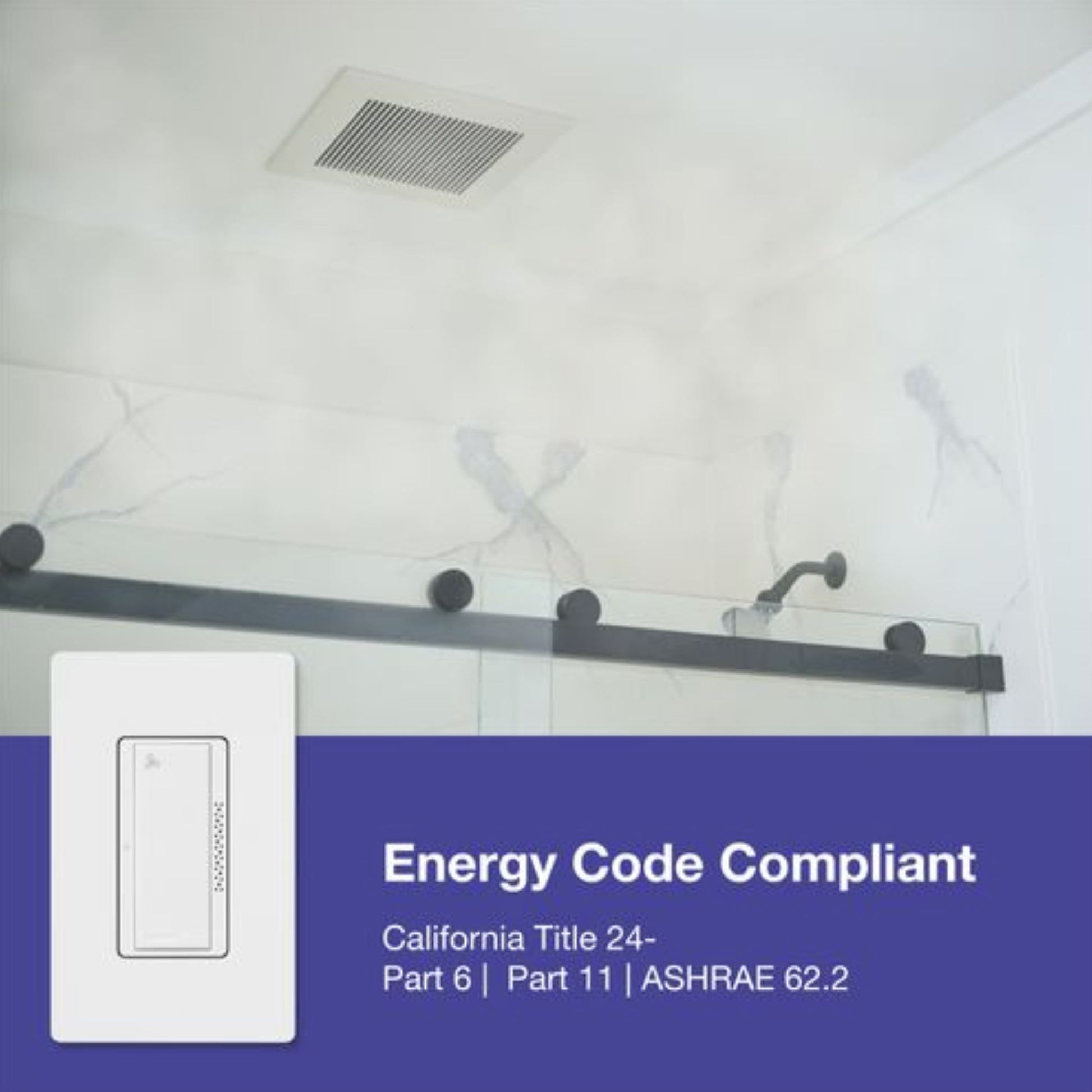 Lutron - Lutron MS-HS3-WH XactSense Humidity Sensor Switch - Gloss White | Bees Lighting