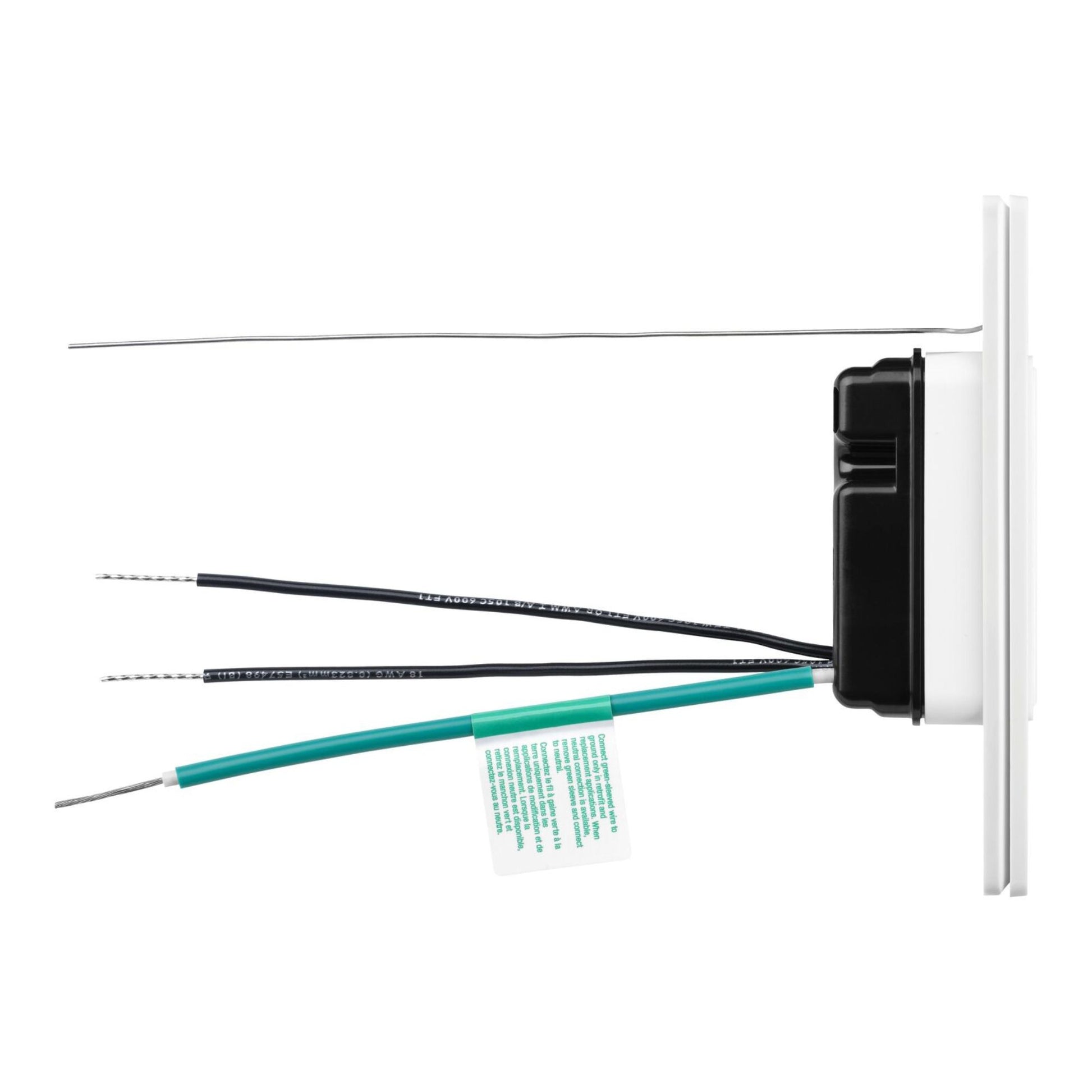 Lutron - Lutron MS-HS3-WH XactSense Humidity Sensor Switch - Gloss White | Bees Lighting