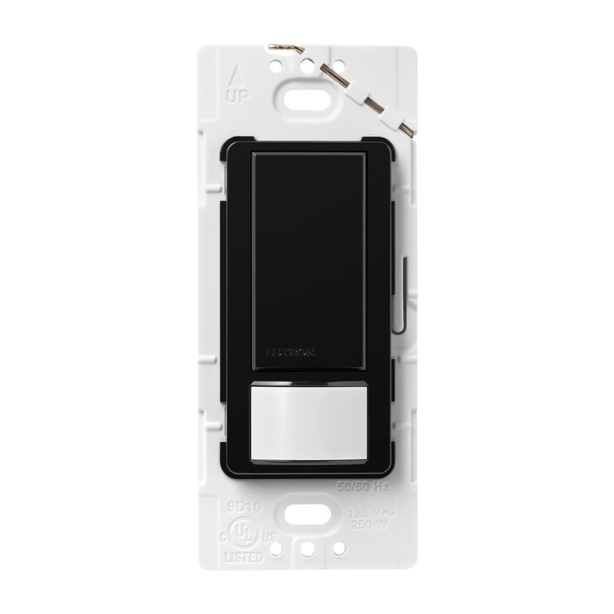 Lutron Maestro MS-OPS5M-BL PIR Occupancy/Vacancy Sensor Switch, 5A Lighting/3A Fan, Single-Pole/3-Way, 120V, Black