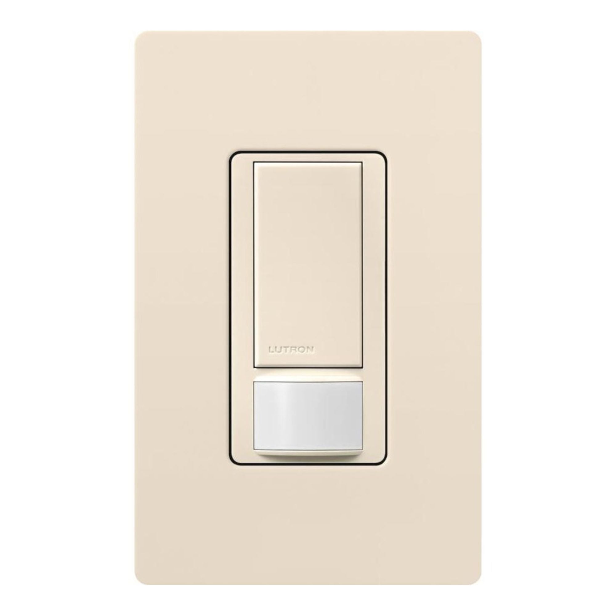 Lutron Maestro MS-OPS5M-LA PIR Occupancy/Vacancy Sensor Switch, 5A Lighting/3A Fan, Single-Pole/3-Way, 120V, Light Almond