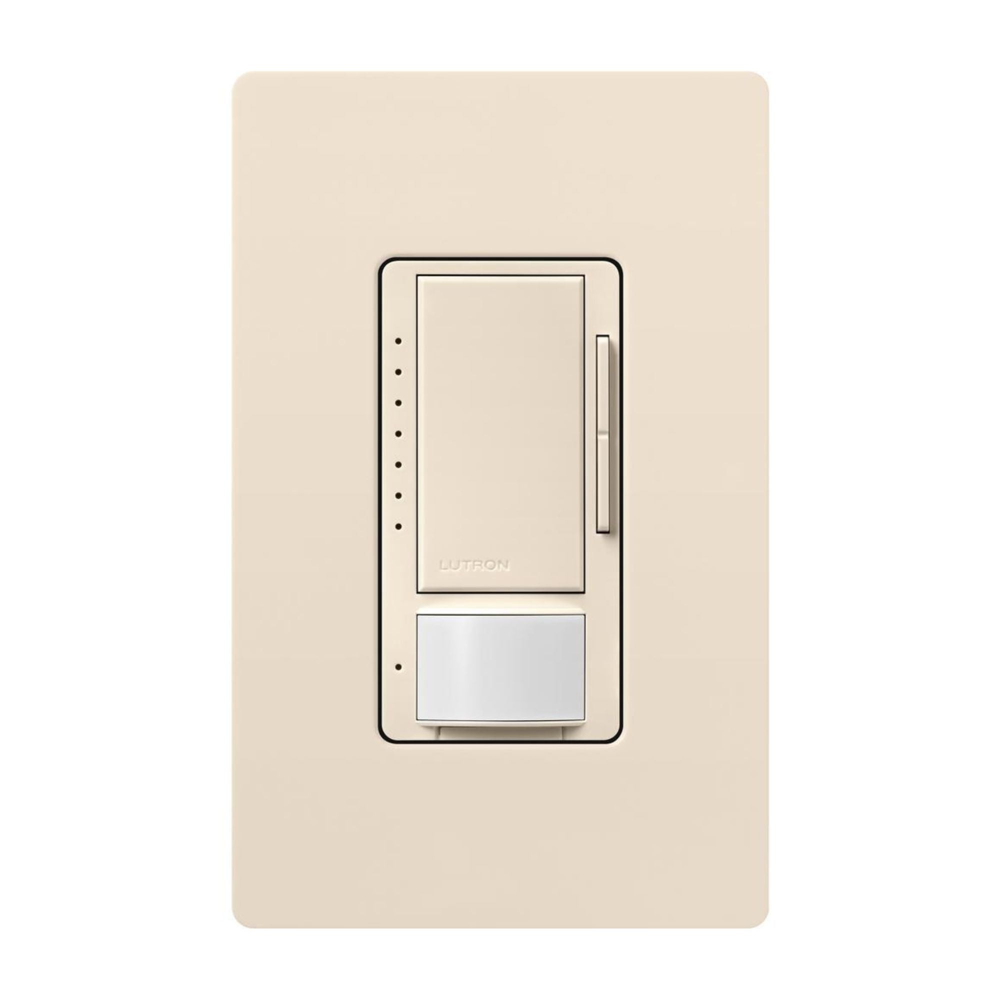 Lutron Maestro MS-Z101-LA 0-10V Dimmer + PIR Occupancy/Vacancy Sensor Switch, 120-277V, Light Almond
