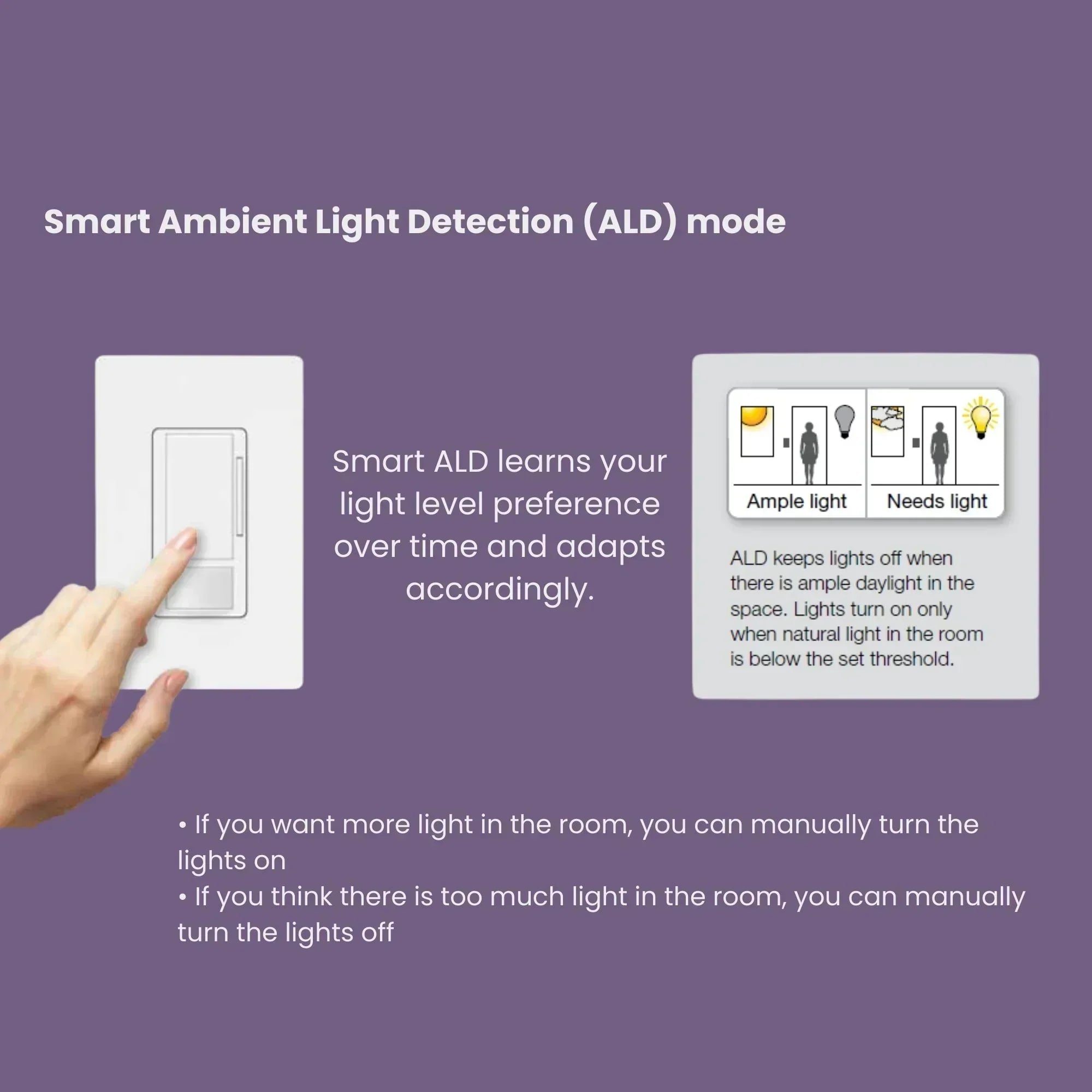 Lutron MS-Z101-LA Maestro Light Almond Sensor Switch | PIR