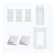 Lutron P-BDGPRO-PKG3AW Caséta Audio Kit with Smart Hub PRO, 3 Pico Audio Remotes, Pedestals & Wallplate, White