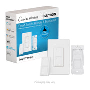 Lutron P-PKG1WS-WH Caseta Original Smart Switch Expansion Kit with Pico Remote, White