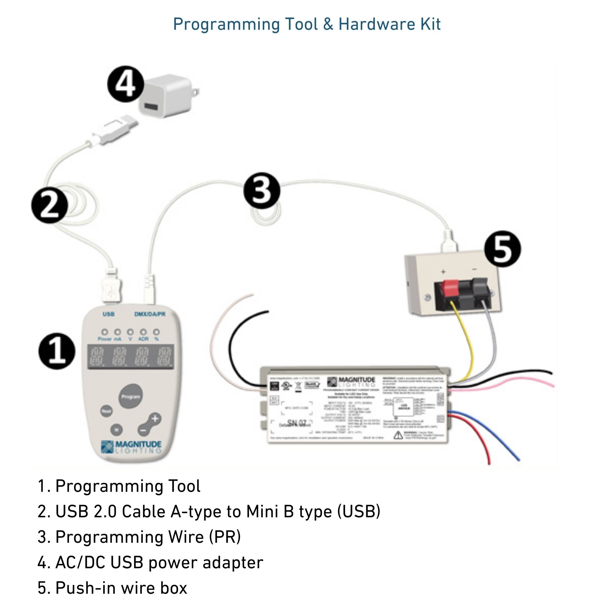 CFlex 54W, Programmable Compact LED Driver, 250-1400mA, 0-10V Dimming, 120-277V - Bees Lighting
