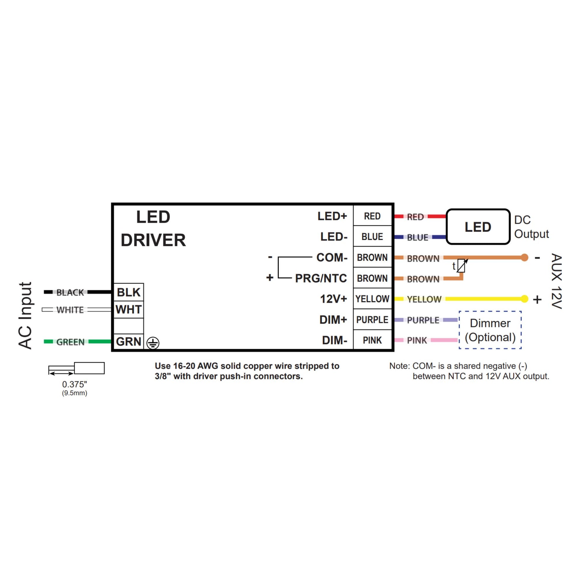 CFlex 85W, Programmable Linear LED Driver, 700-2400mA, 0-10V Dimming, 120-277V - Bees Lighting