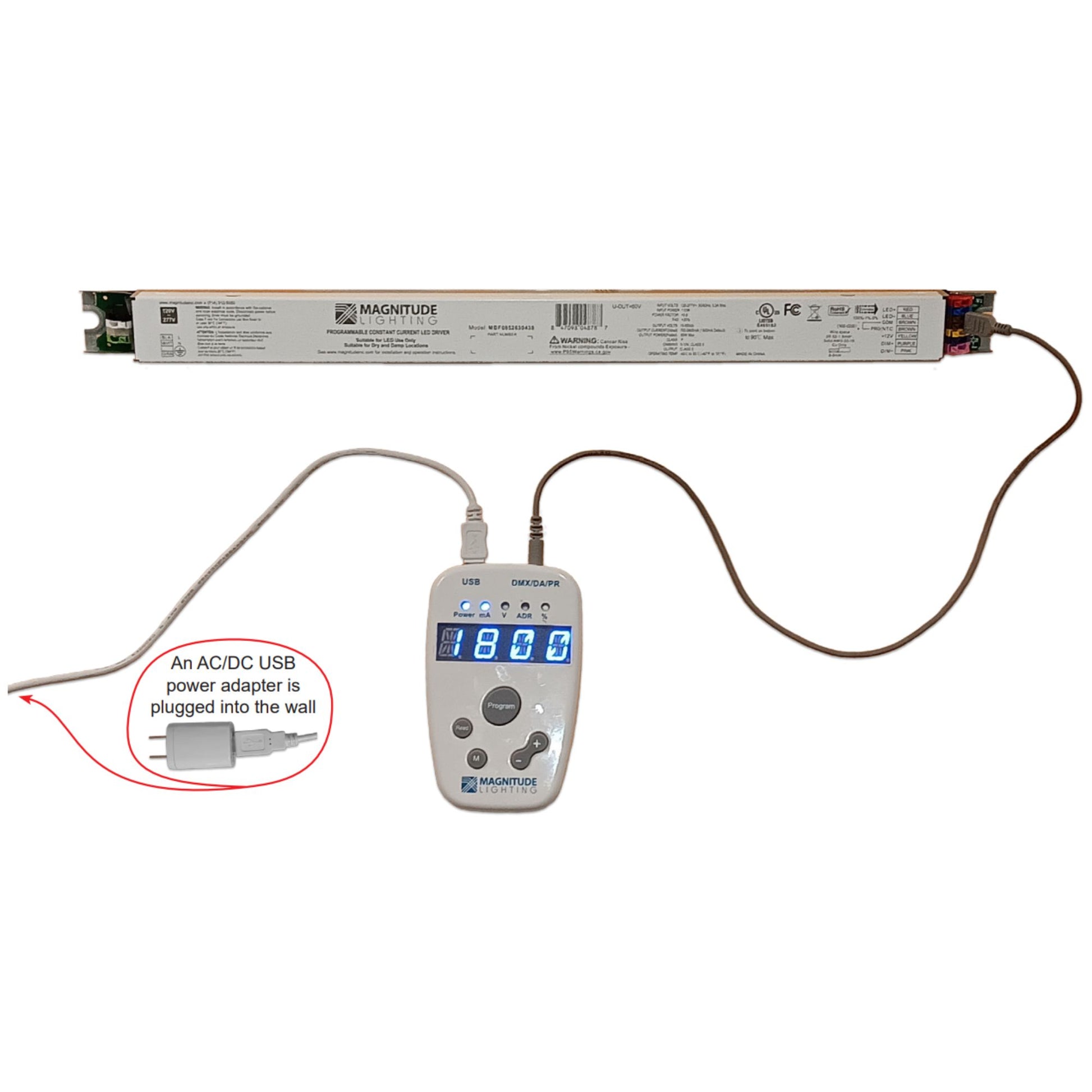 CFlex 85W, Programmable Linear LED Driver, 700-2400mA, 0-10V Dimming, 120-277V - Bees Lighting