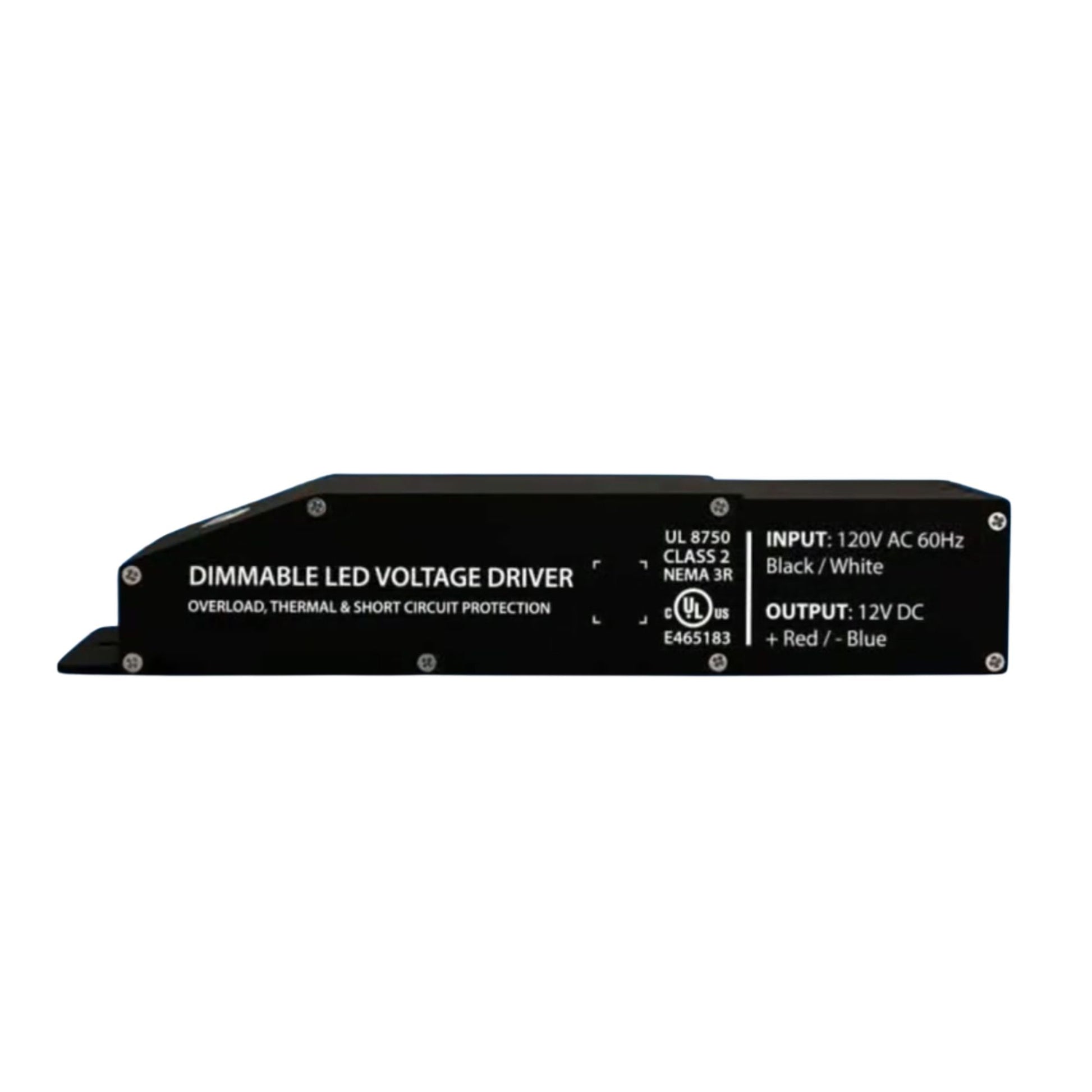 E-Series 60 Watts, 12VDC LED Driver, Class 2, Triac Phase Dimming, NEMA 3R, UL Enclosure - Bees Lighting