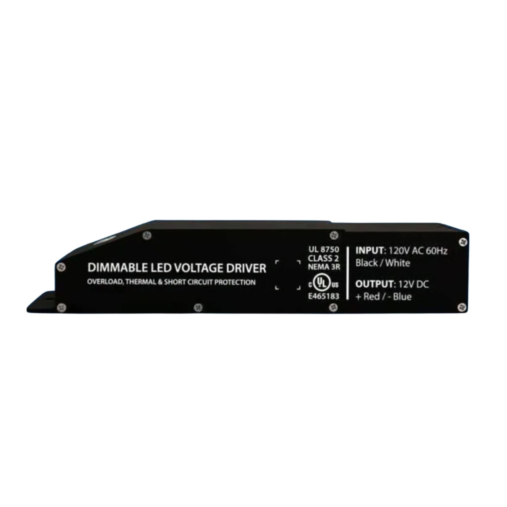 E-Series 60 Watts, 12VDC LED Driver, Class 2, Triac Phase Dimming, NEMA 3R, UL Enclosure - Bees Lighting