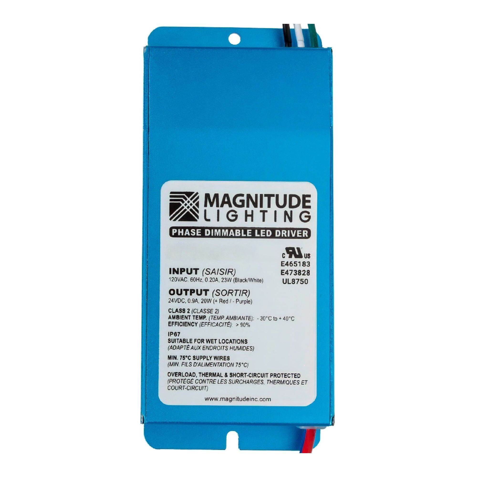 E-Series 40 Watts, 12VDC LED Driver, Class 2, Triac Phase Dimming, IP67 Rated - Bees Lighting