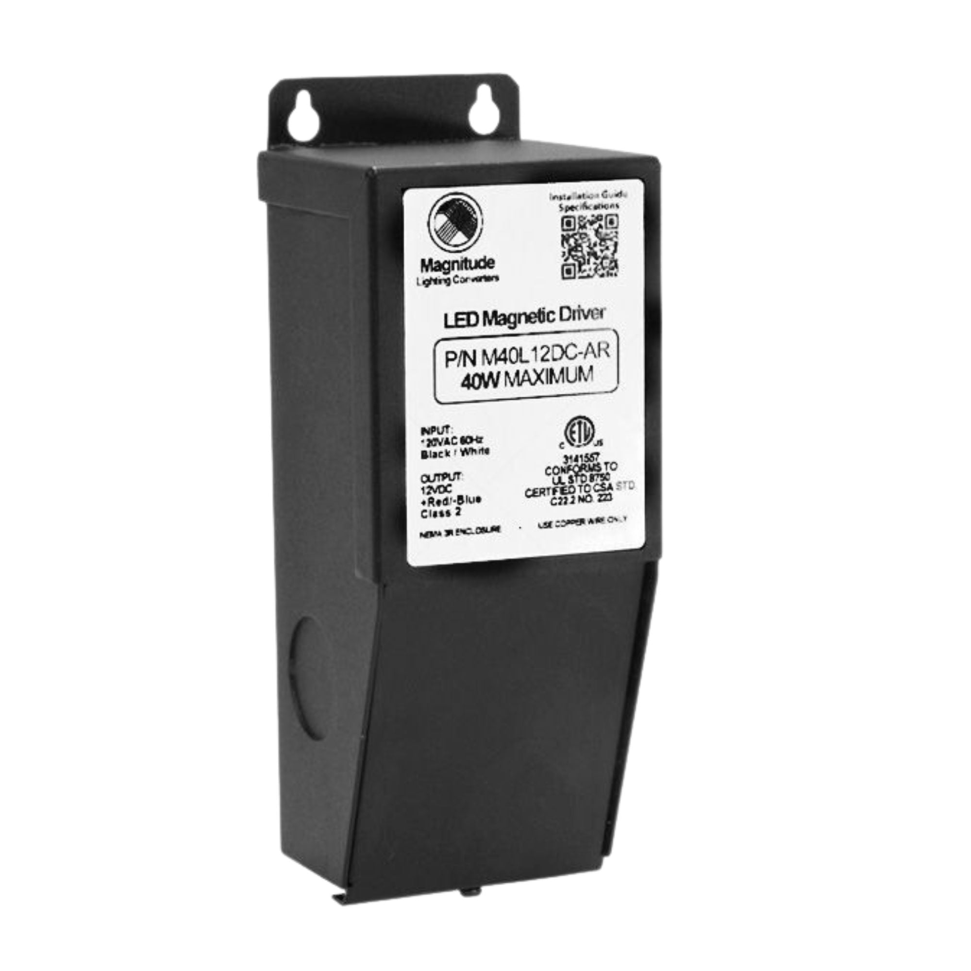 M-Series 12/24VDC Constant Voltage Magnetic LED Driver - Bees Lighting