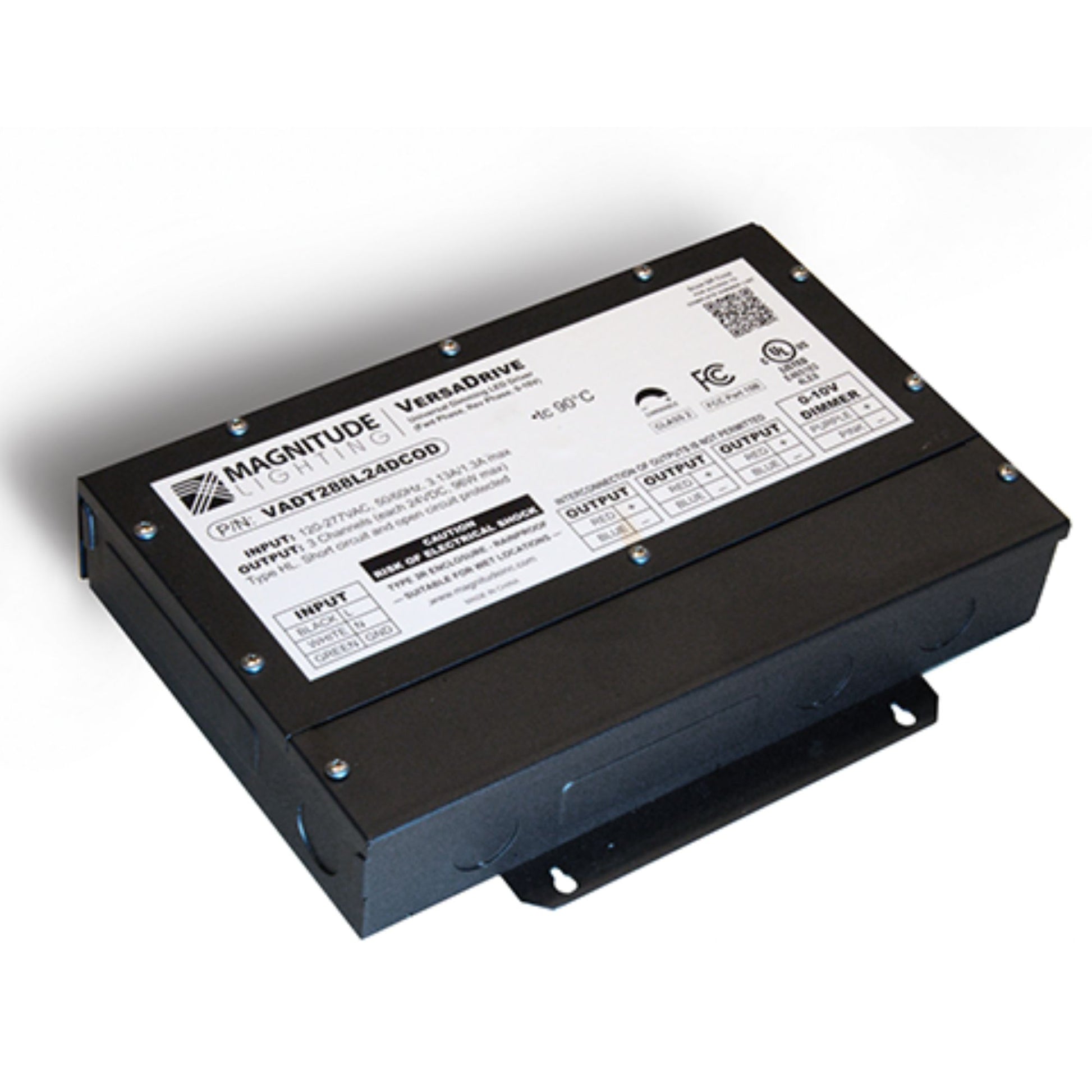 VersaDrive 3 x 96 Watts, 24VDC 5-Way Universal Dimmable LED Driver, Class 2, NEMA 3R - Bees Lighting