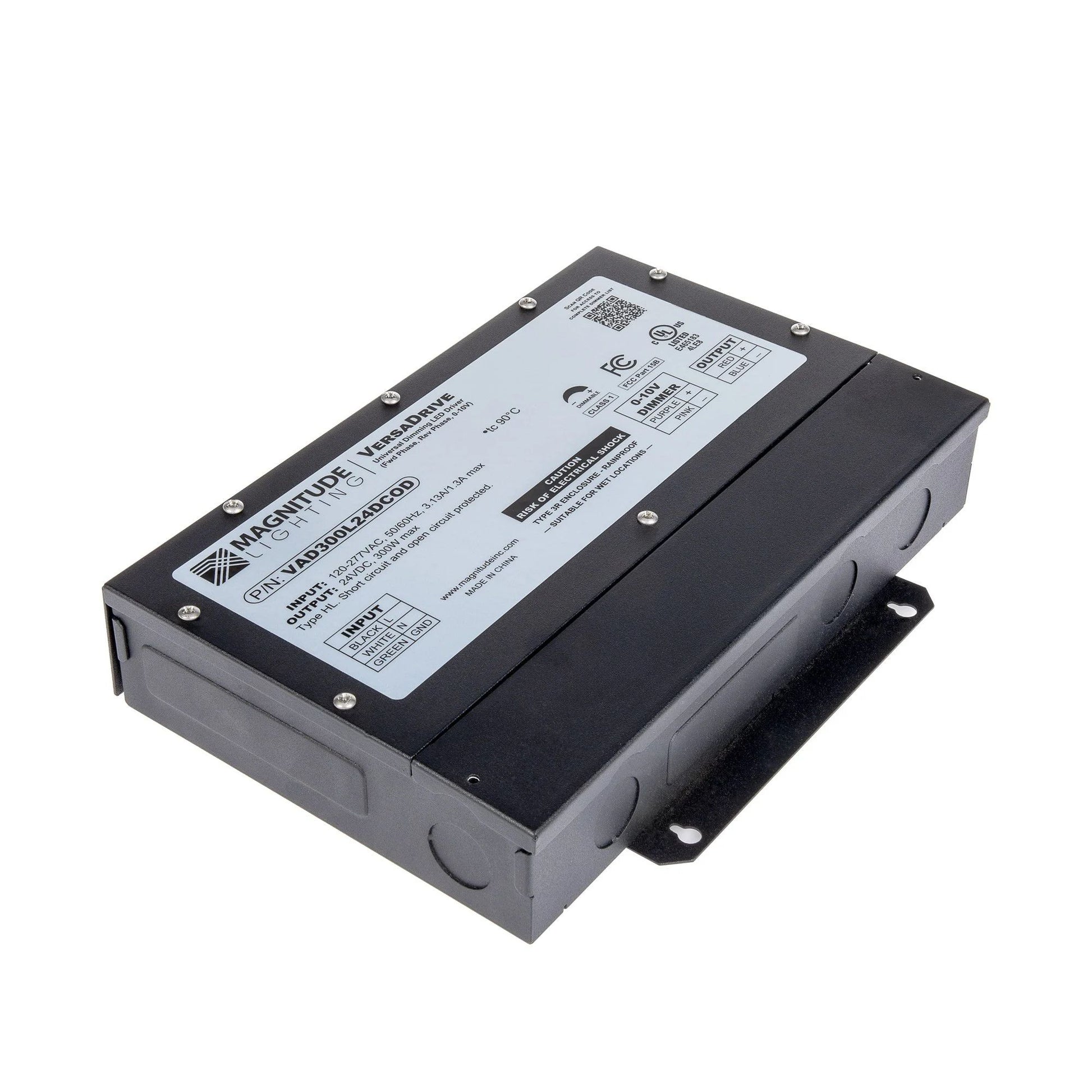 VersaDrive 300 Watts, 24VDC 5-Way Universal Dimmable LED Driver, NEMA 3R - Bees Lighting
