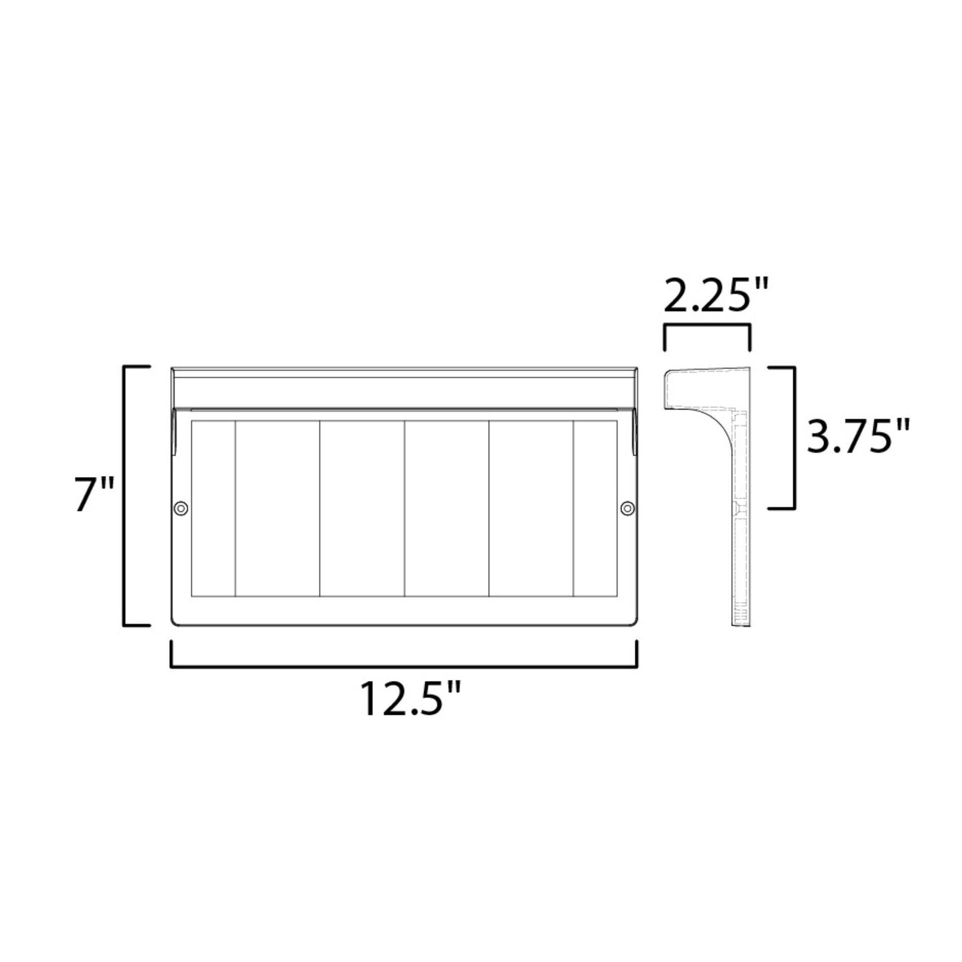 12" LED Address Light Frame, Black - Bees Lighting