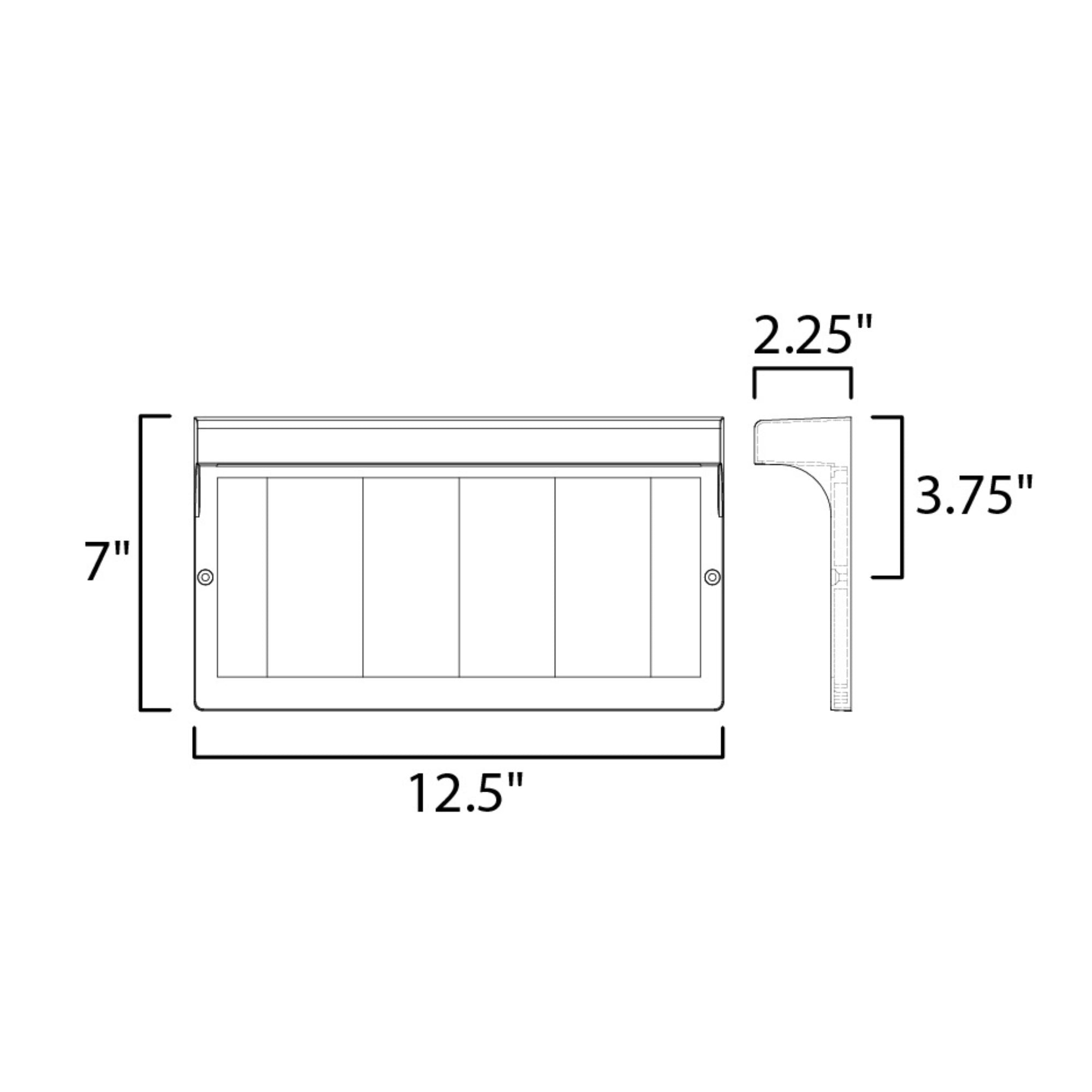 12" LED Address Light Frame, Black - Bees Lighting