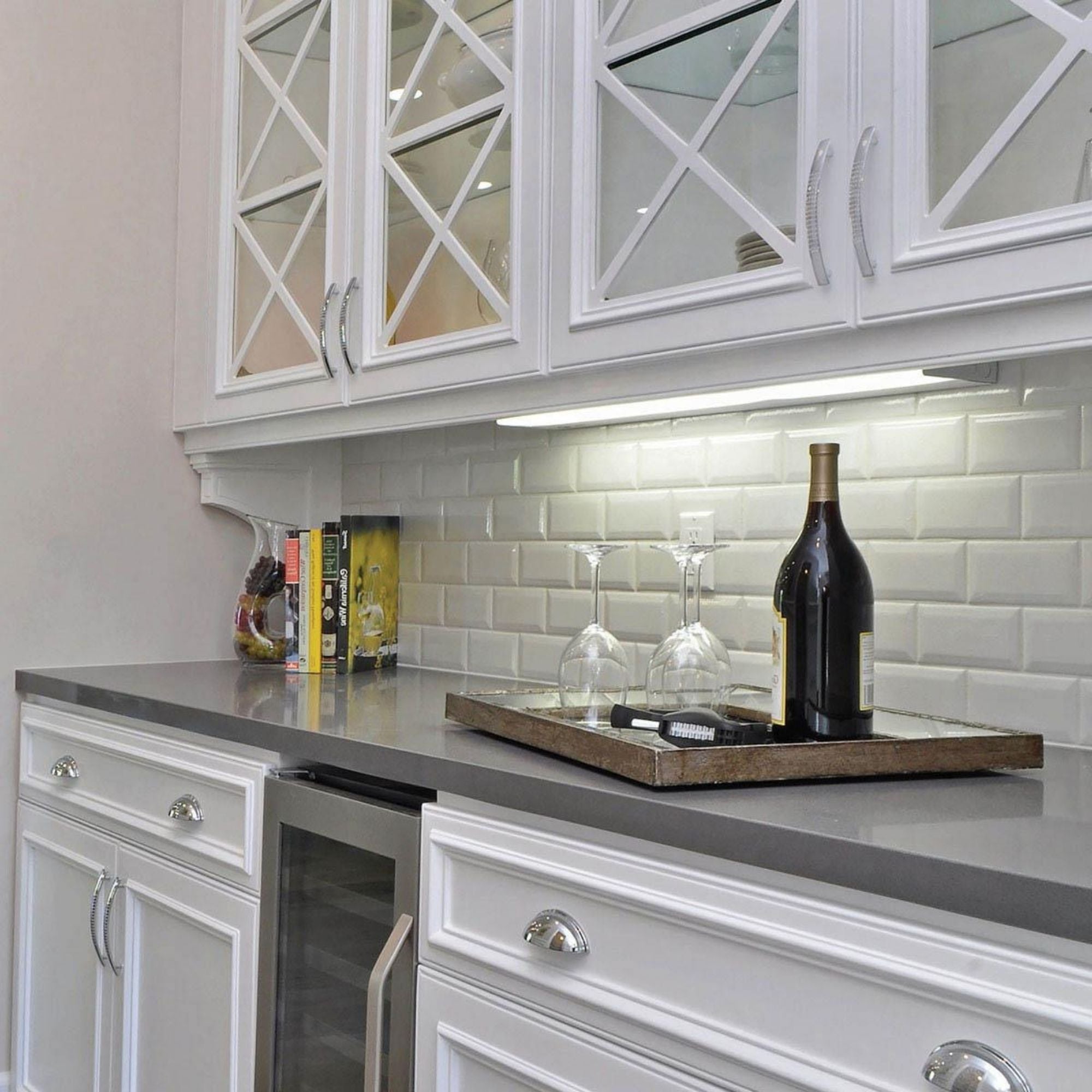 CounterMax 5K 18 Inch LED Under Cabinet Light, 2700K to 5000K, 1200 Lumens, 120V, Bronze