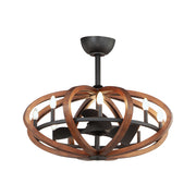 Maxim Lighting - Bodega Bay 8-Light Wifi-Enabled LED Fandelight 36 Inch Antique Pecan and Anthracite Finish | Bees Lighting