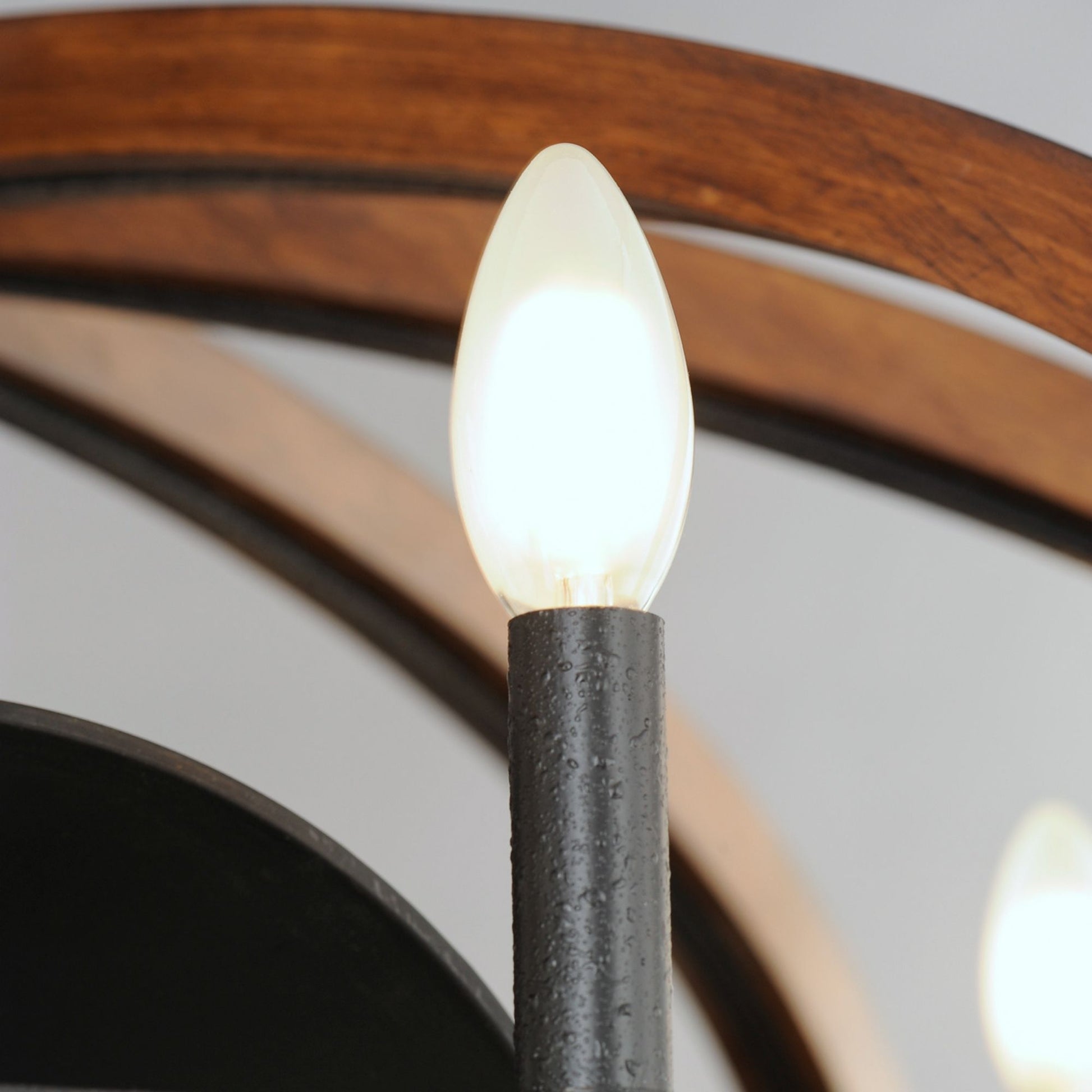 Maxim Lighting - Bodega Bay 8-Light Wifi-Enabled LED Fandelight 36 Inch Antique Pecan and Anthracite Finish | Bees Lighting