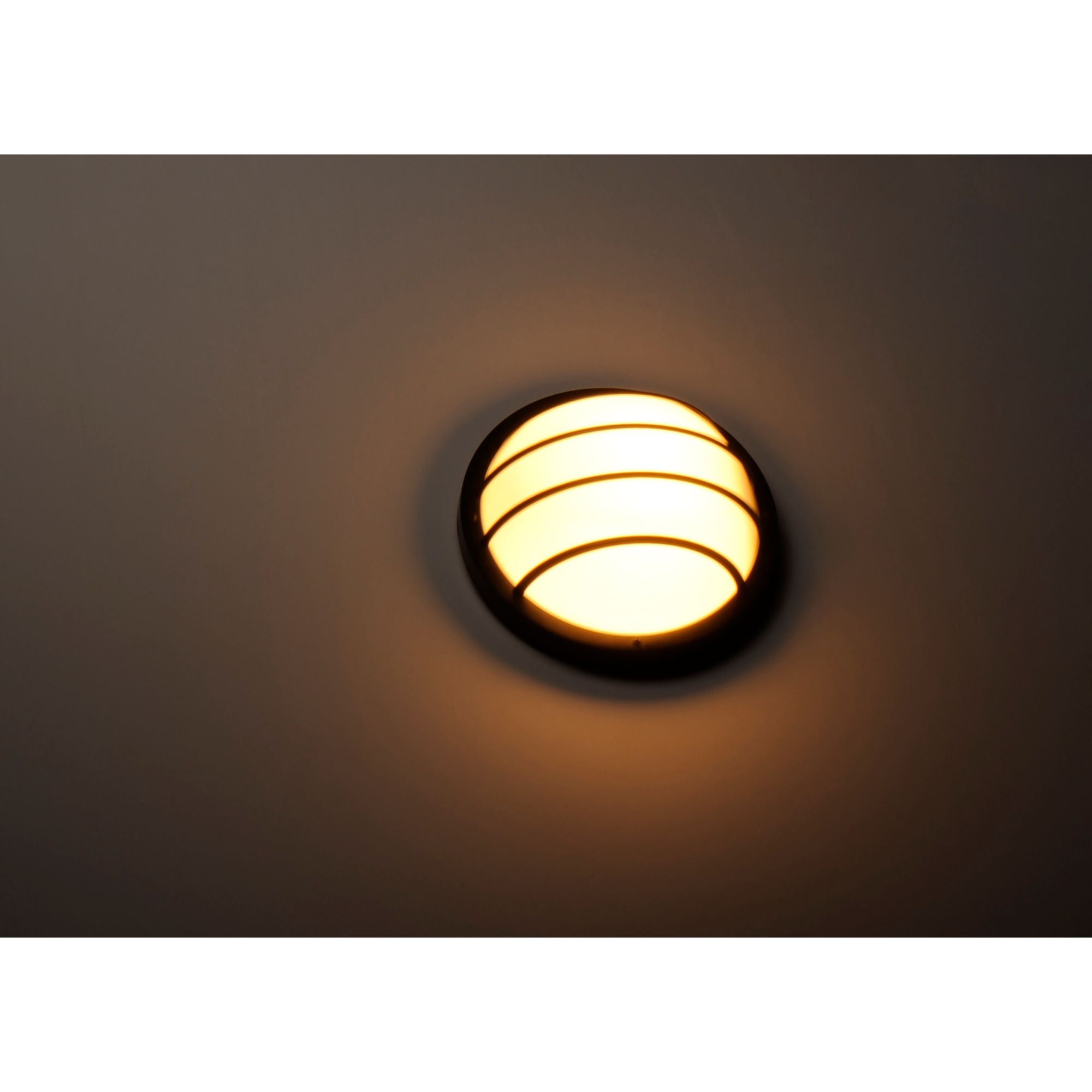 Bulwark 10" LED Bulkhead Wall Sconce, 1180 Lm, 3000K, Black - Bees Lighting