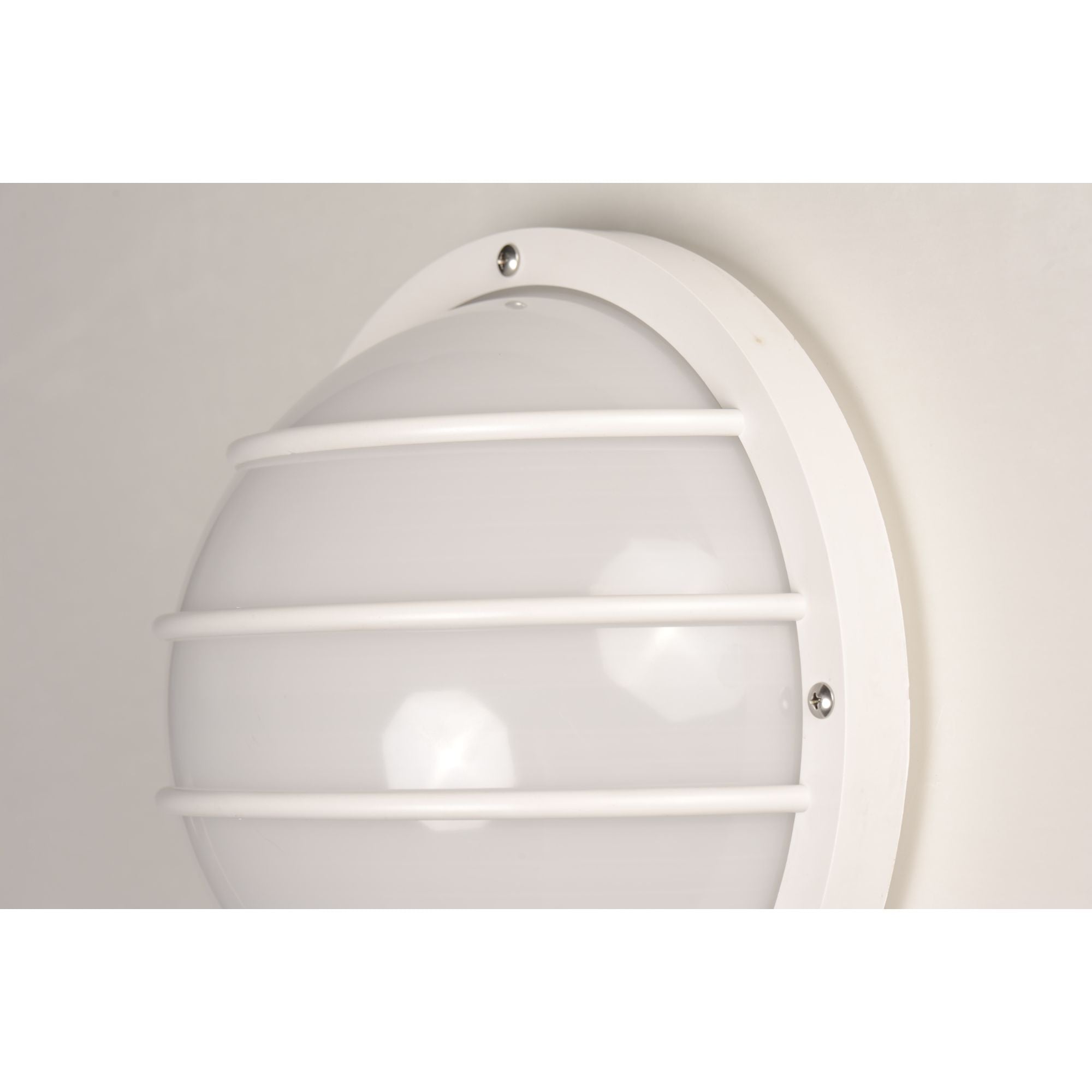 Bulwark 10" LED Bulkhead Wall Sconce, 1180 Lm, 3000K, White - Bees Lighting