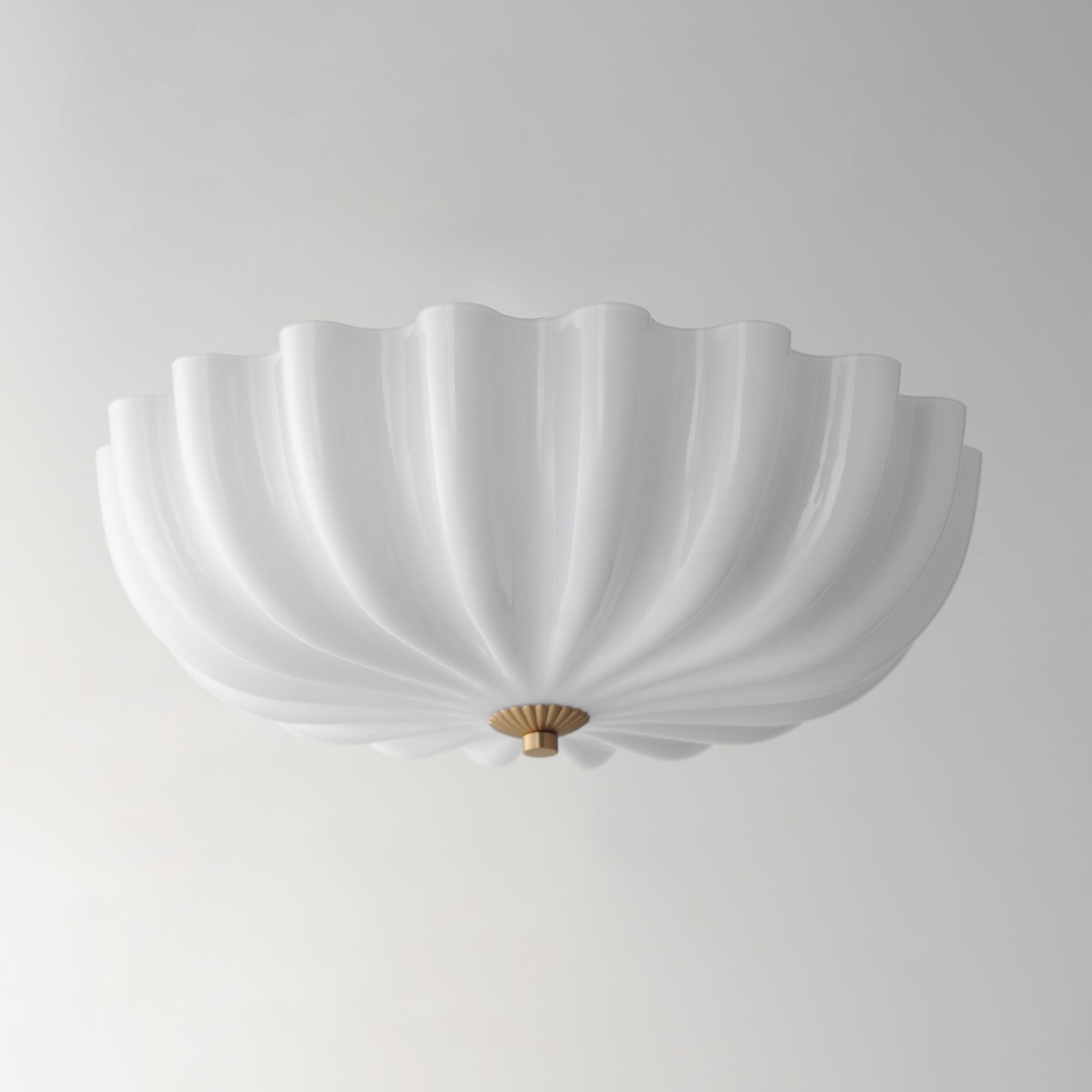 Bundt 15" 3-Light Wall Sconce / Flush Mount, White Finish