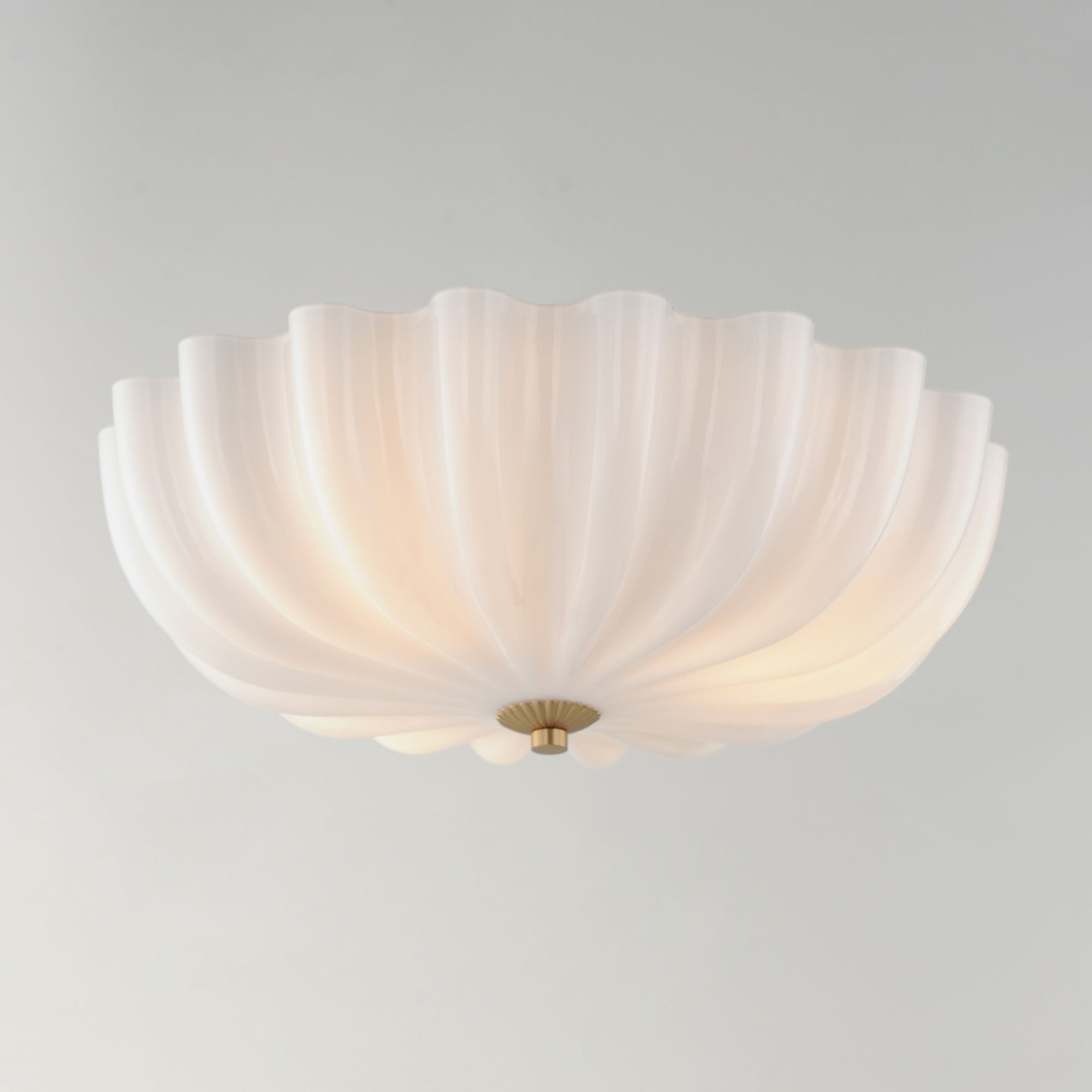 Bundt 15" 3-Light Wall Sconce / Flush Mount, White Finish