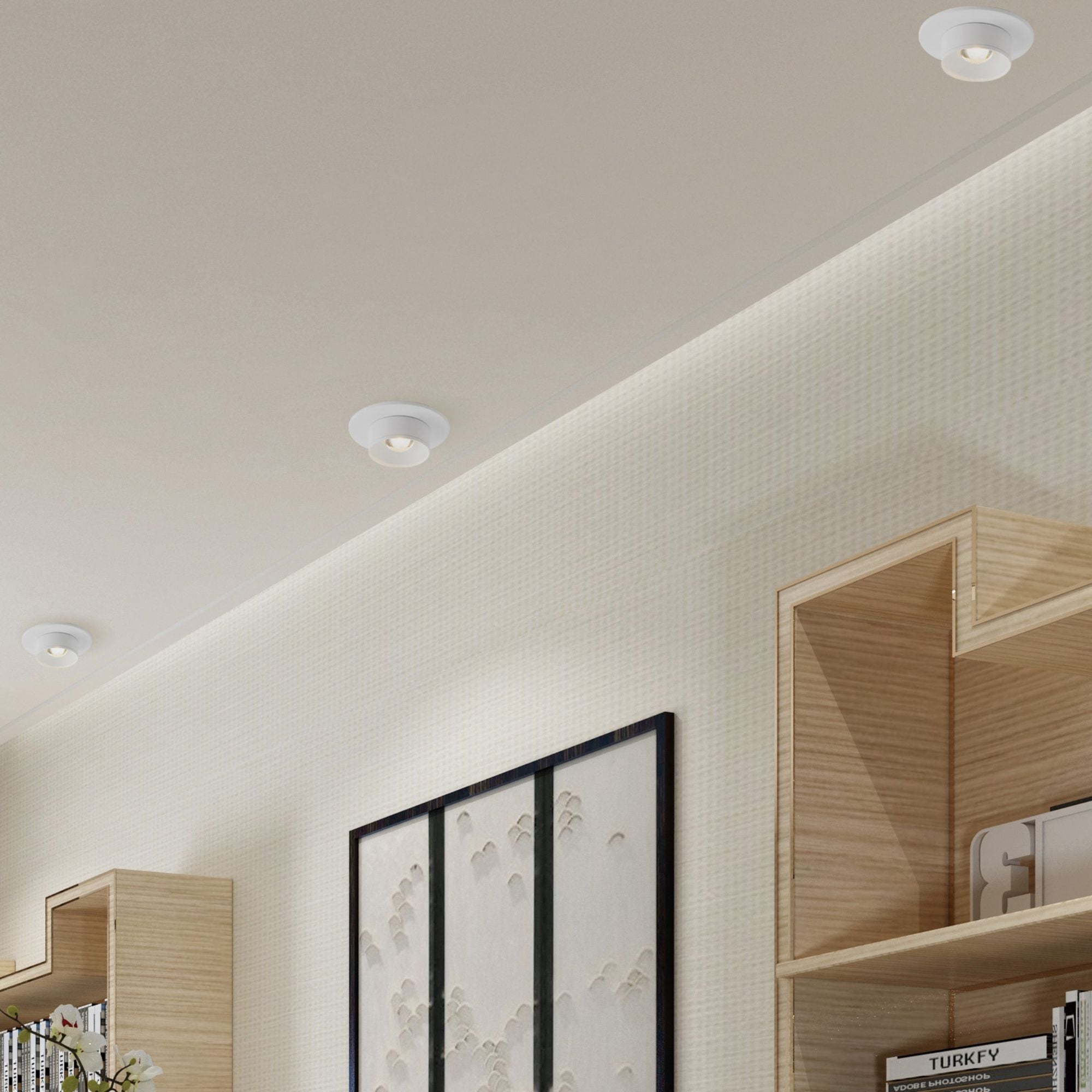 Caldera 3" LED Flush Mount, White Finish