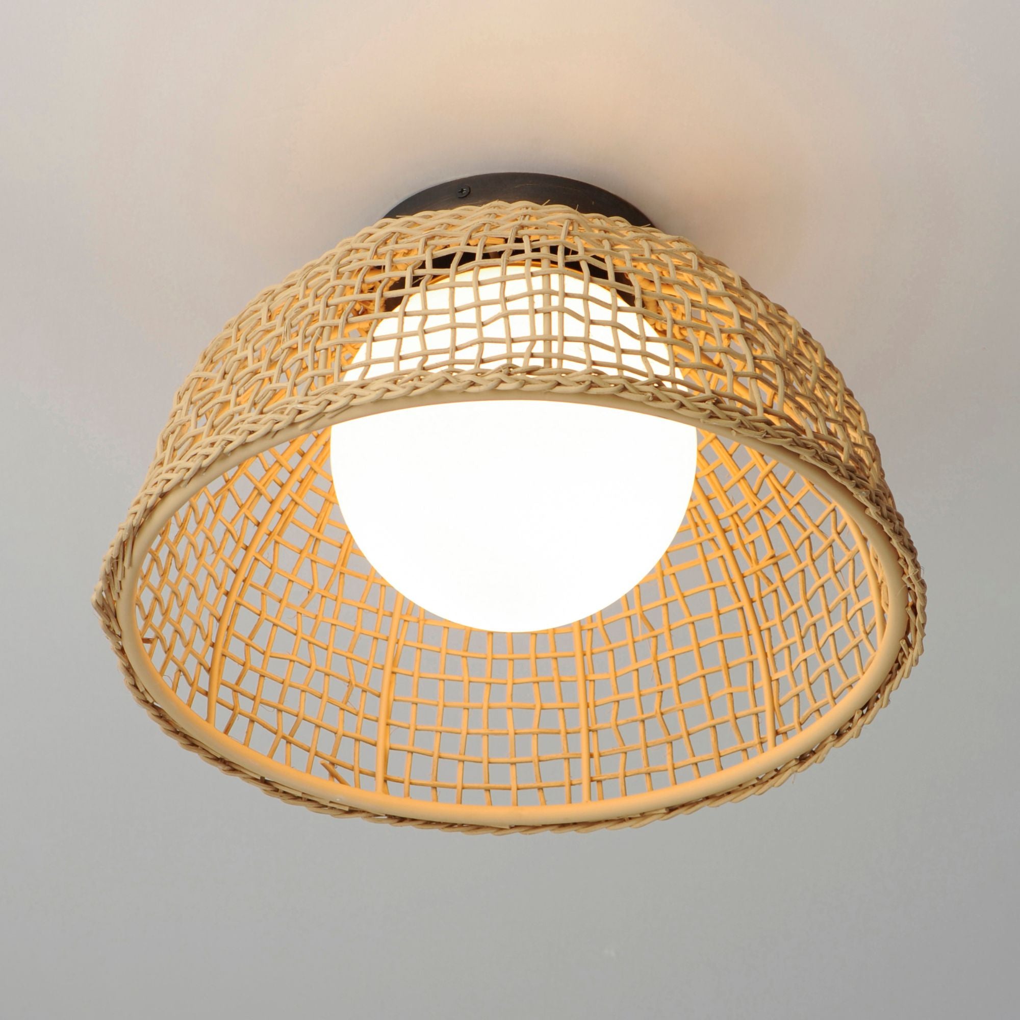 Cestino 16" Flush Mount, Antique Bronze Finish