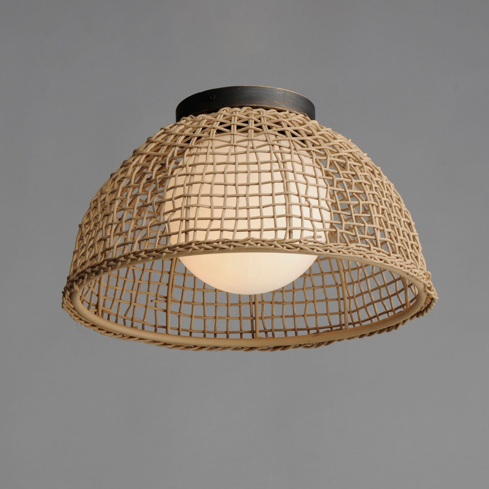 Cestino 16" Flush Mount, Antique Bronze Finish