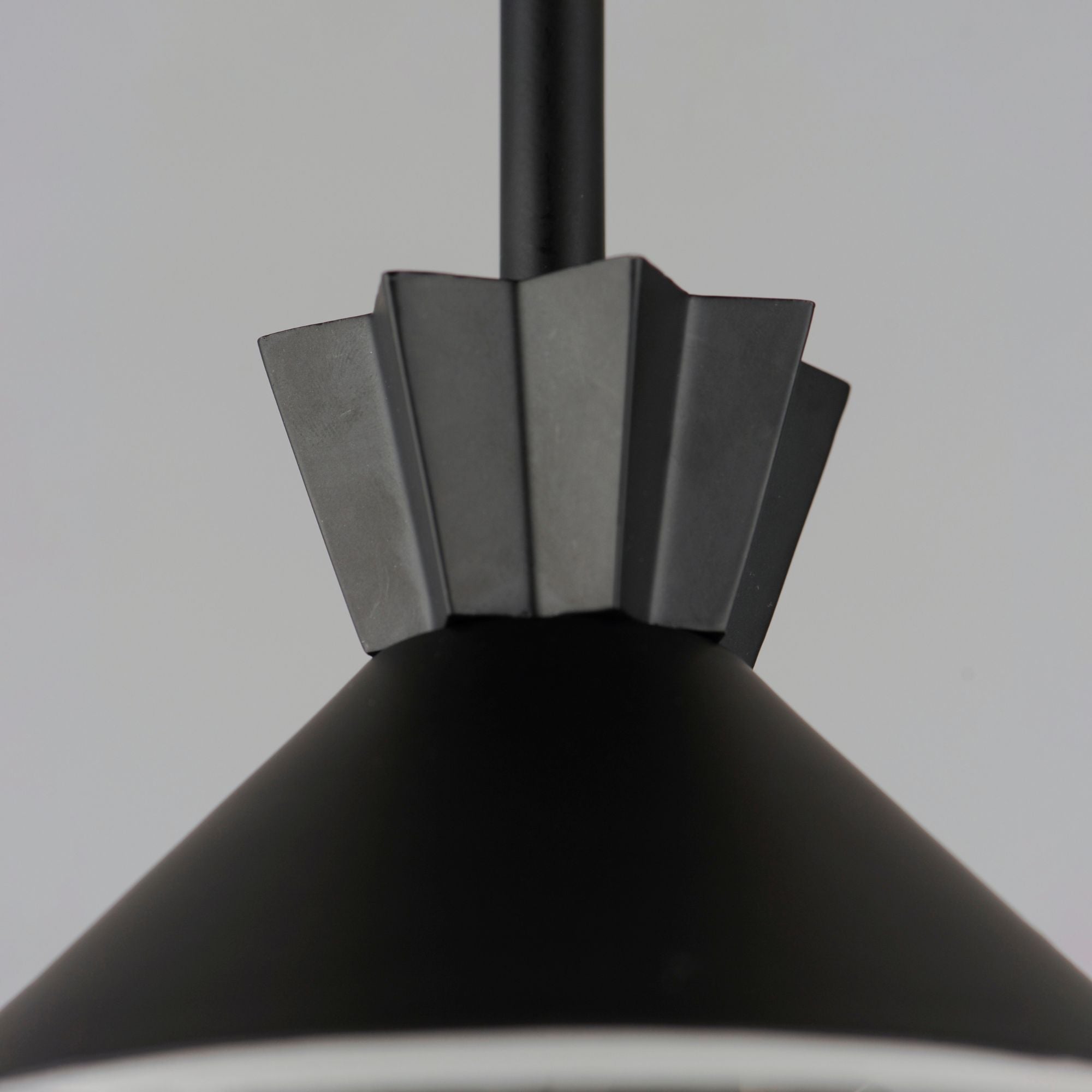 Copacabana 13" Semi-Flush / Pendant, Black Finish