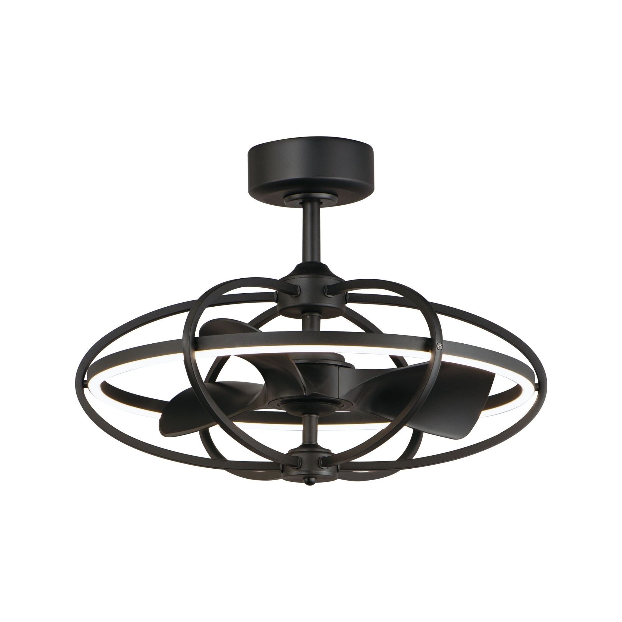 Corona Wifi-Enabled LED Fandelight 28 Inch Black Finish