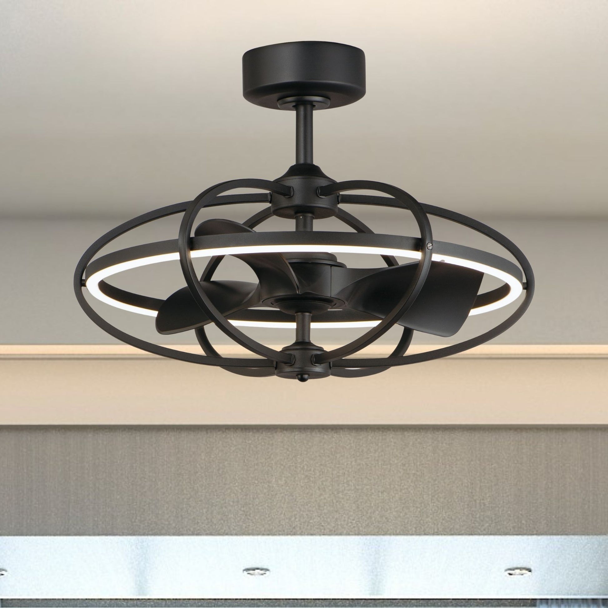 Maxim Lighting - Corona Wifi-Enabled LED Fandelight 28 Inch Black Finish | Bees Lighting