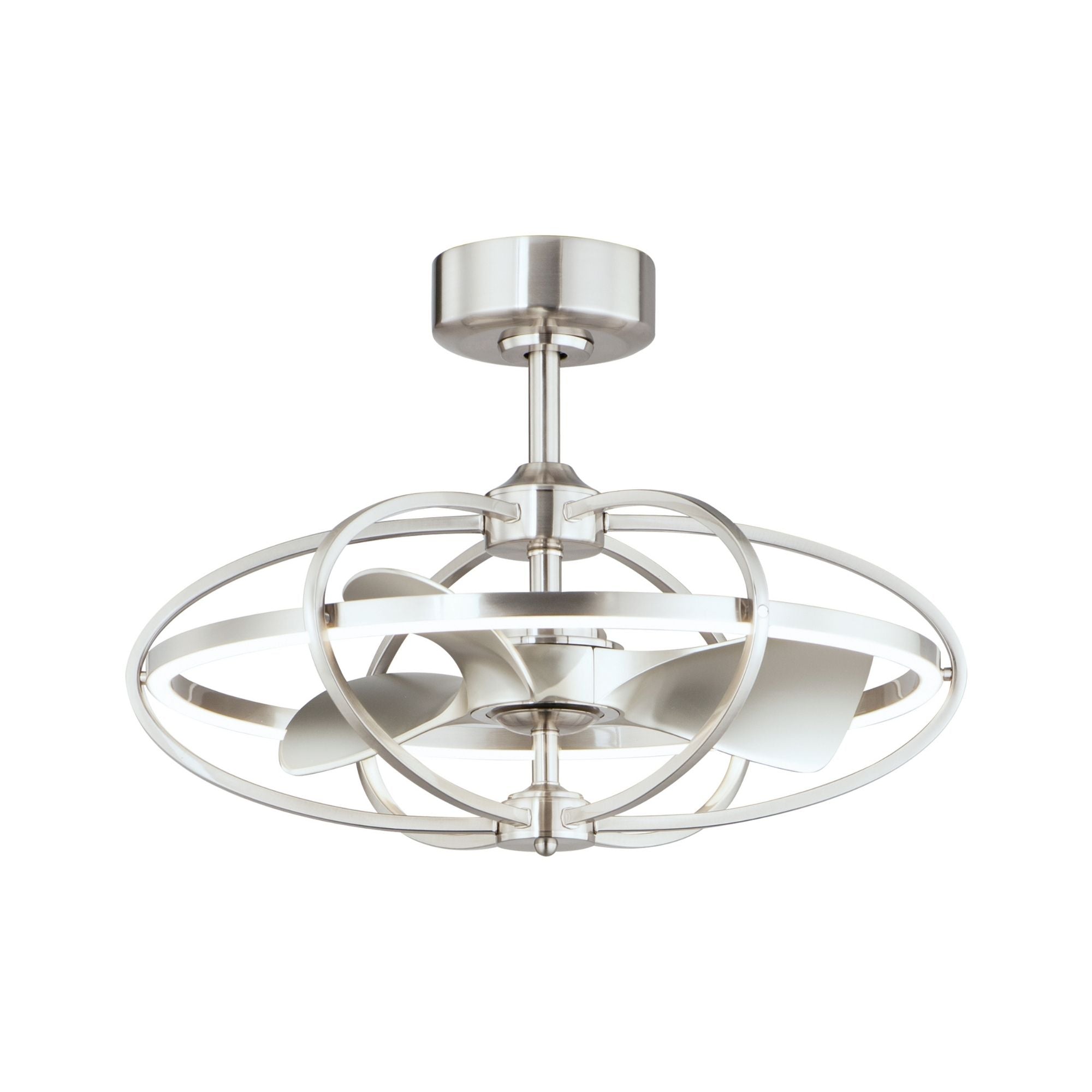 Corona Wifi-Enabled LED Fandelight 28 Inch Nickel Finish