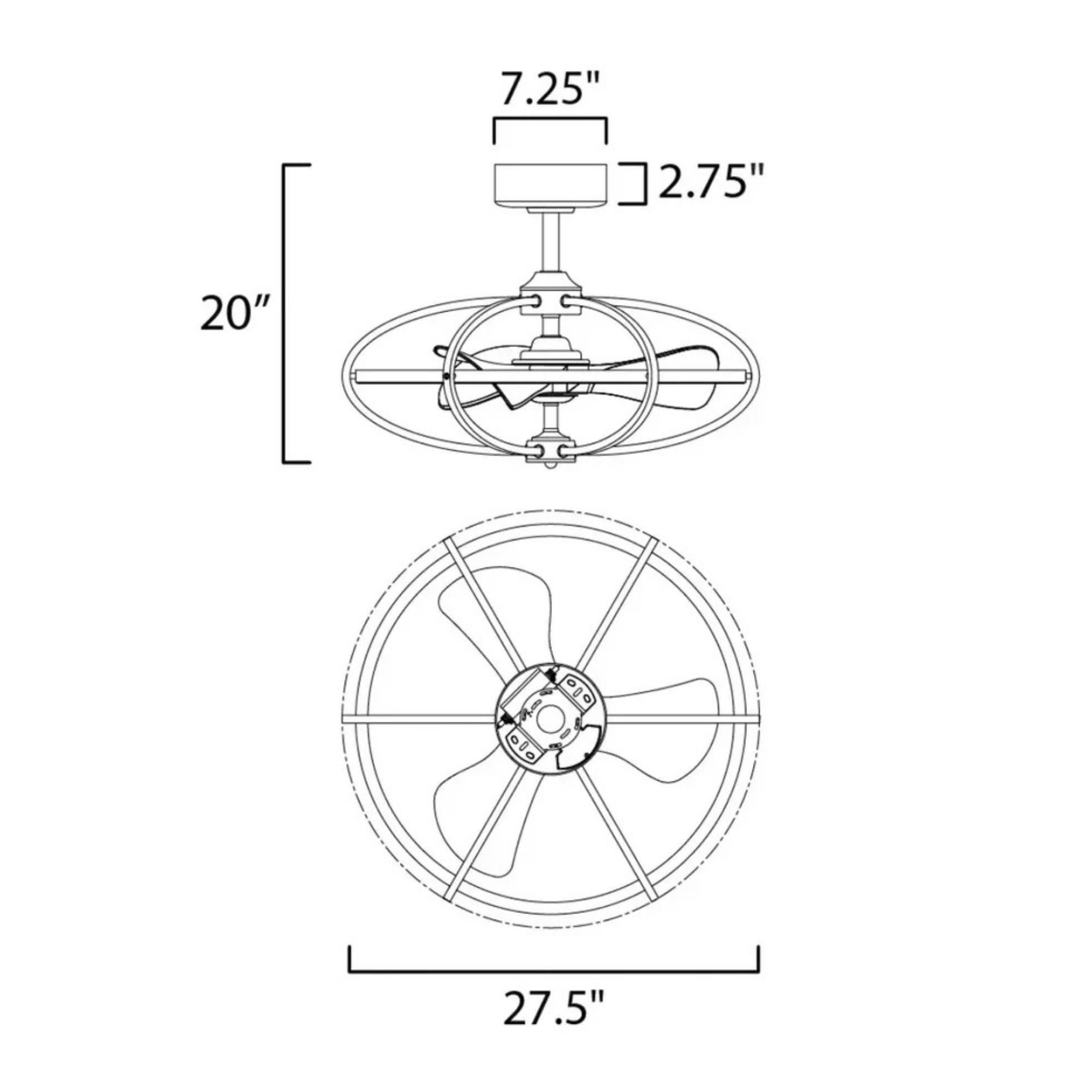 Maxim Lighting - Corona Wifi-Enabled LED Fandelight 28 Inch Nickel Finish | Bees Lighting