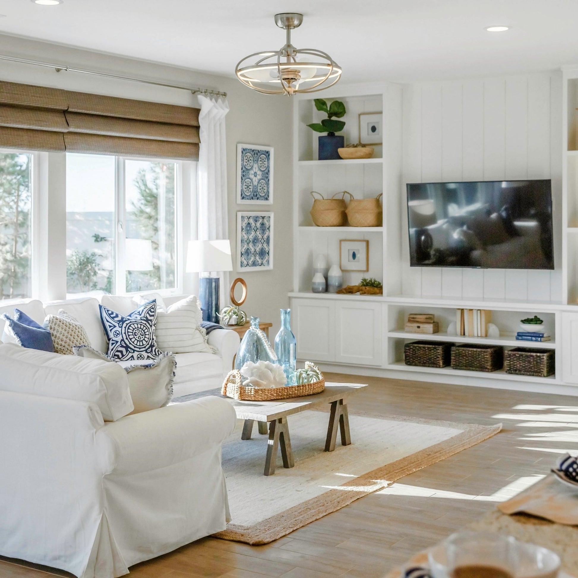 Maxim Lighting - Corona Wifi-Enabled LED Fandelight 28 Inch Nickel Finish | Bees Lighting