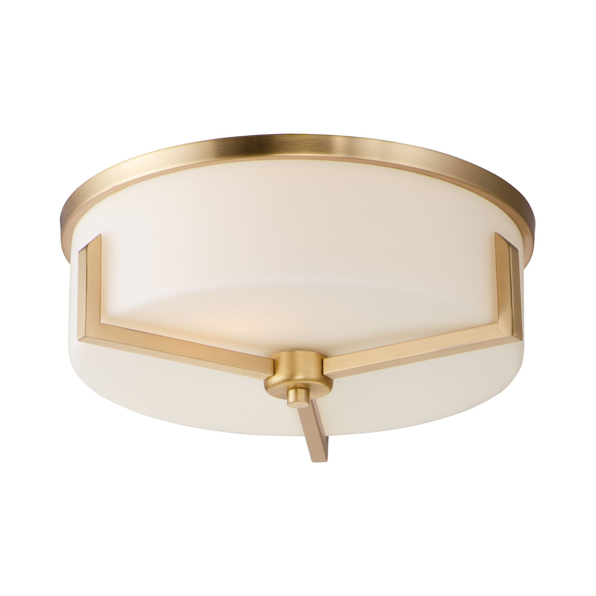 Dart 14" Flush Mount Lights, Brass Finish