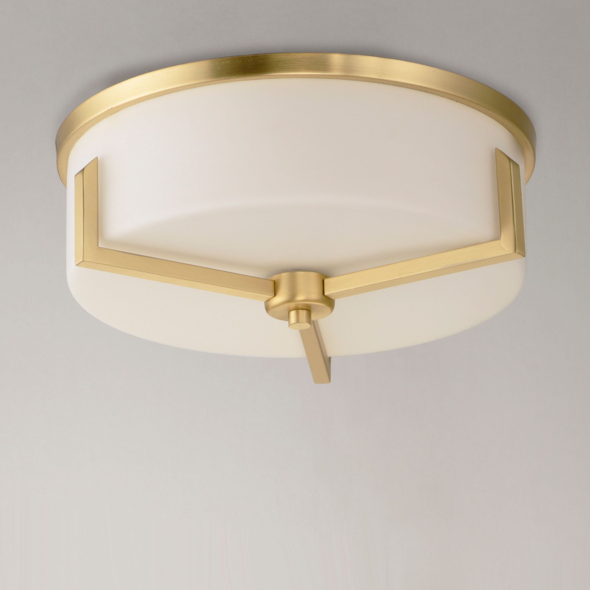 Dart 14" Flush Mount Lights, Brass Finish