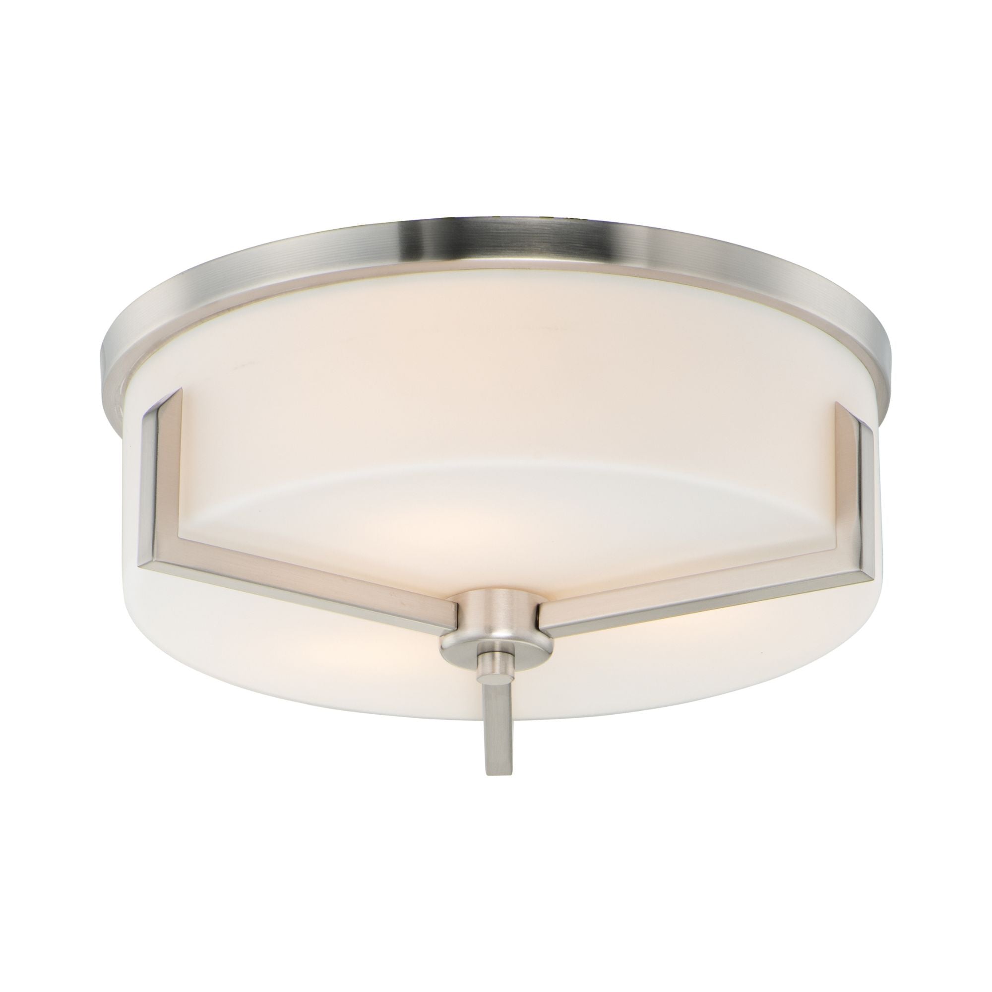 Dart 14" Flush Mount Lights, Nickel Finish