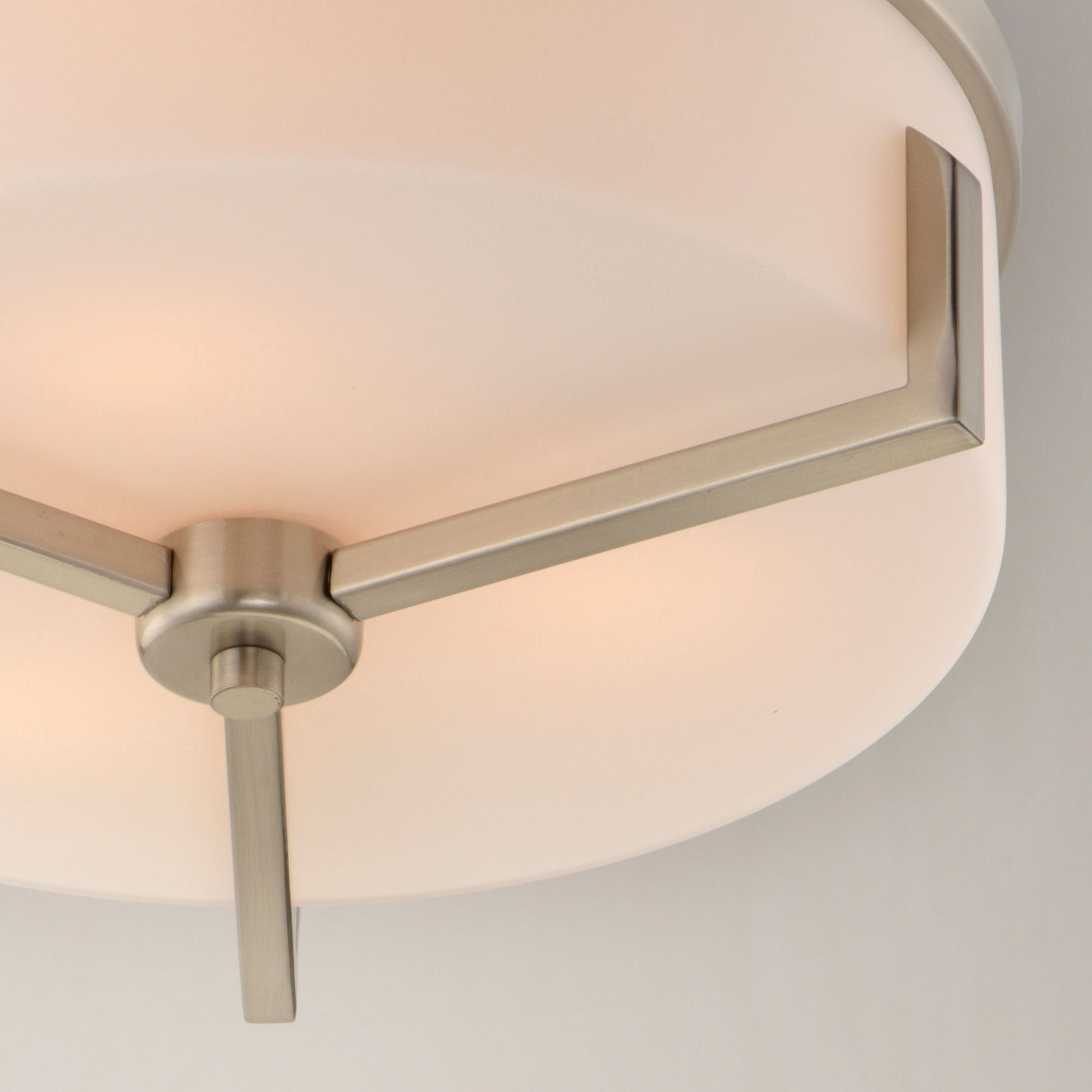 Dart 14" Flush Mount Lights, Nickel Finish