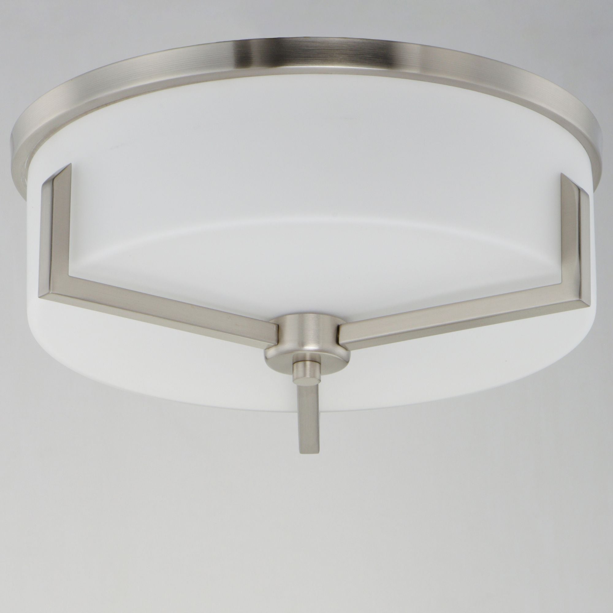 Dart 14" Flush Mount Lights, Nickel Finish