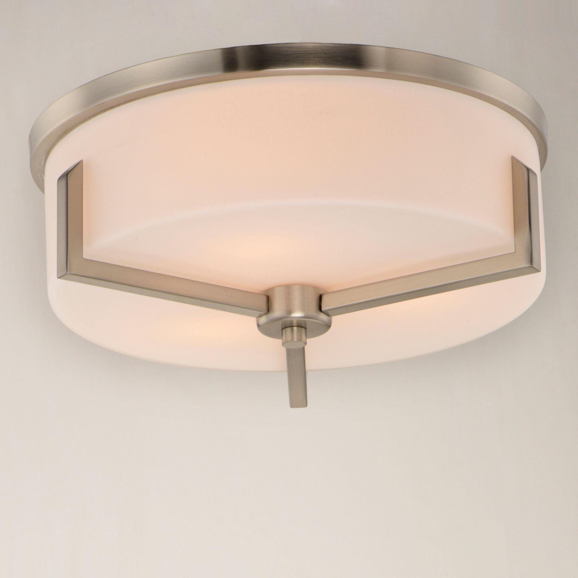 Dart 14" Flush Mount Lights, Nickel Finish