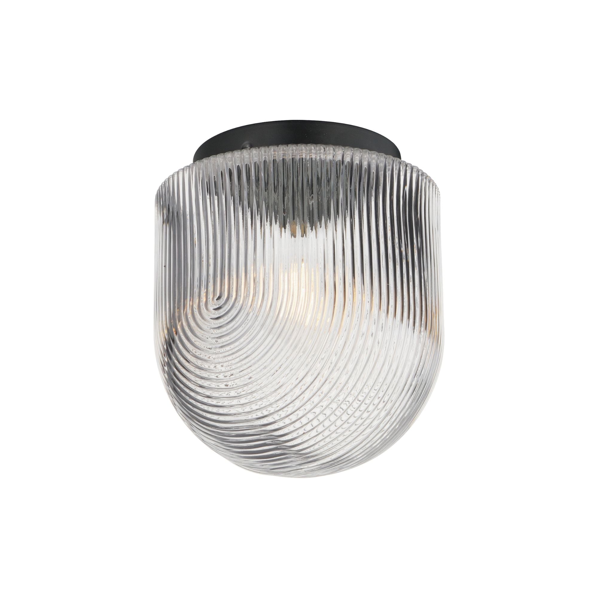 Chateau 11" Flush Mount, Black Finish