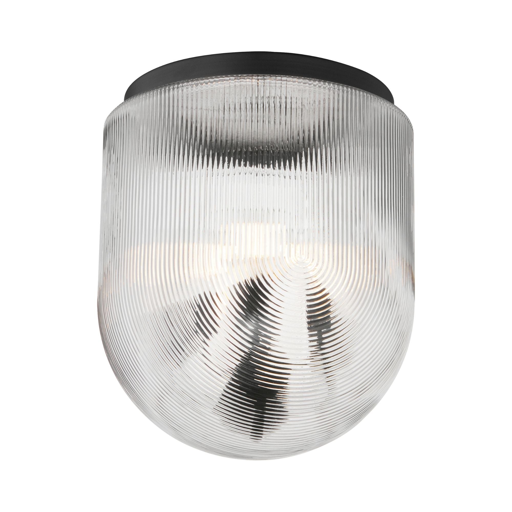 Dune 19" 4-Light Flush Mount, Black Finish